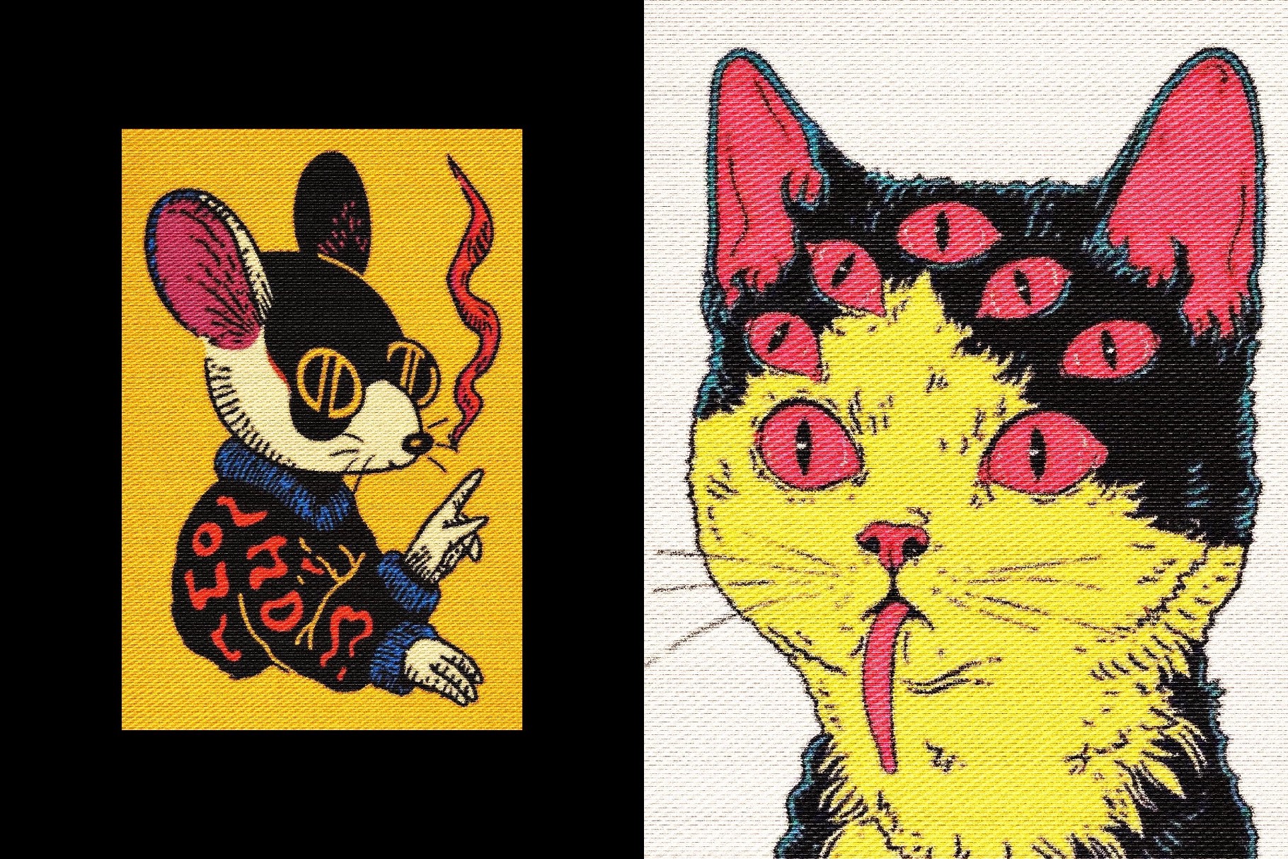 Embroidery Stitch Texture Effect