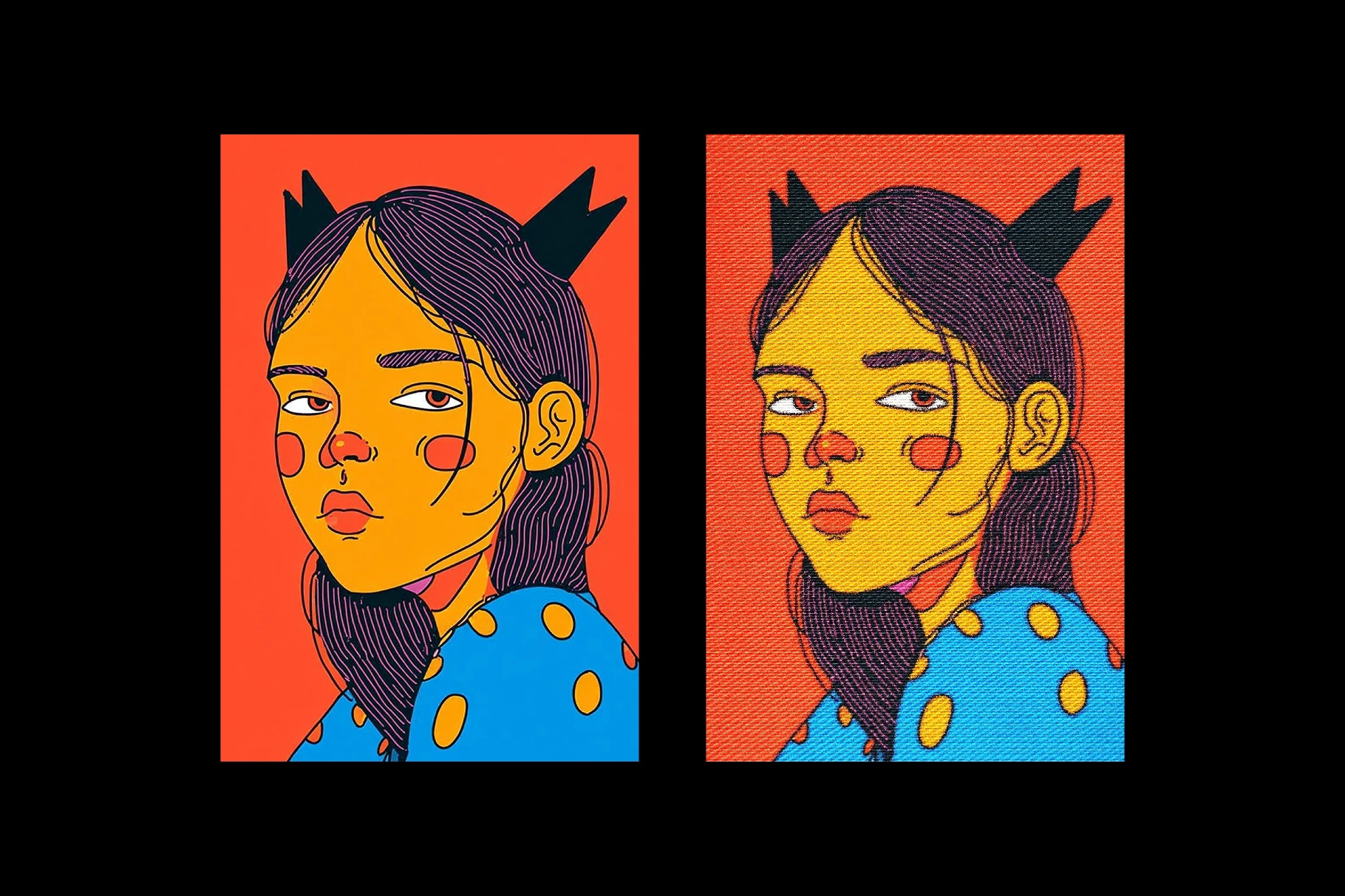 Embroidery Stitch Texture Effect