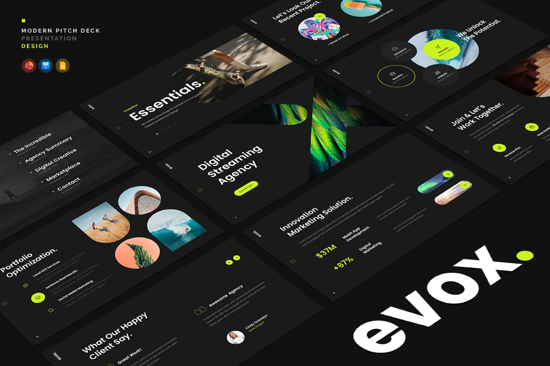 Evox Presentation Template Design
