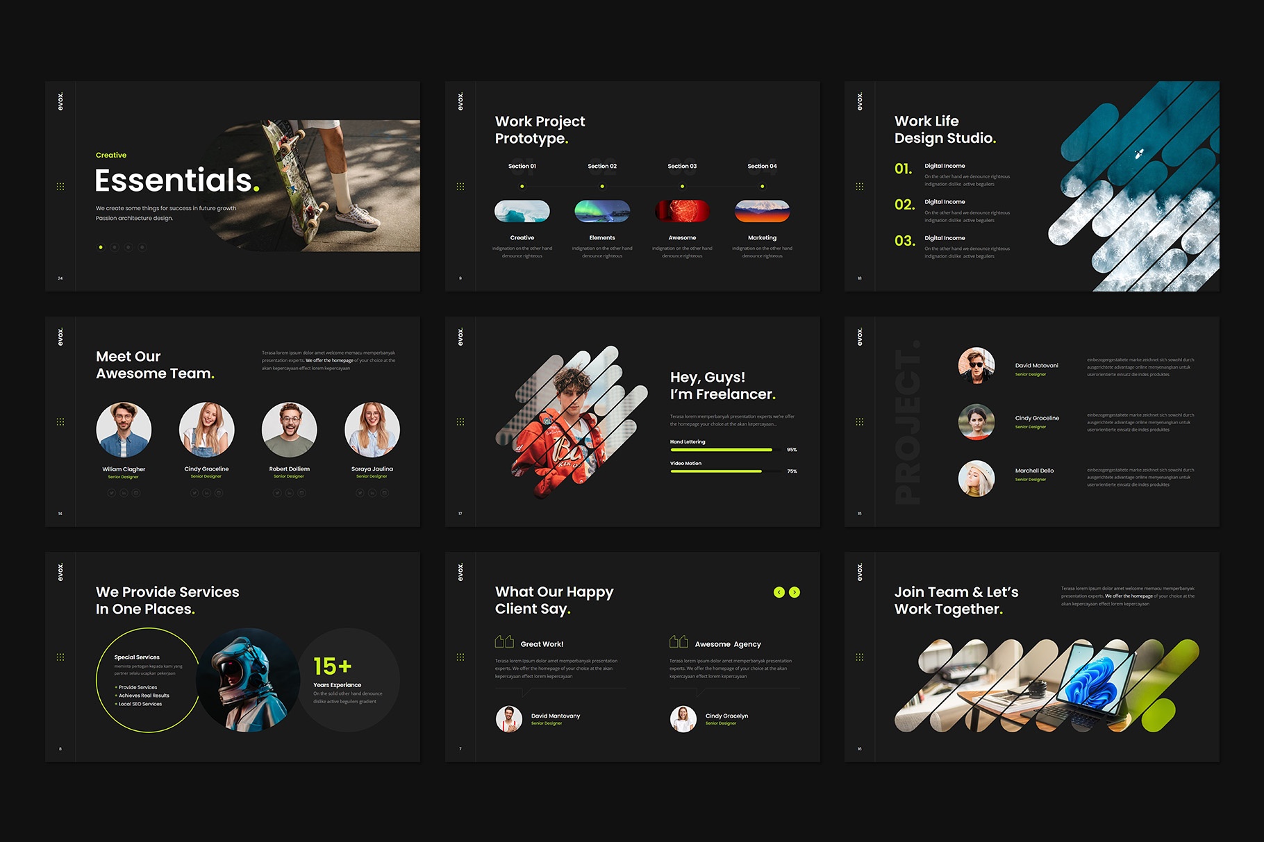 Evox Presentation Template Design