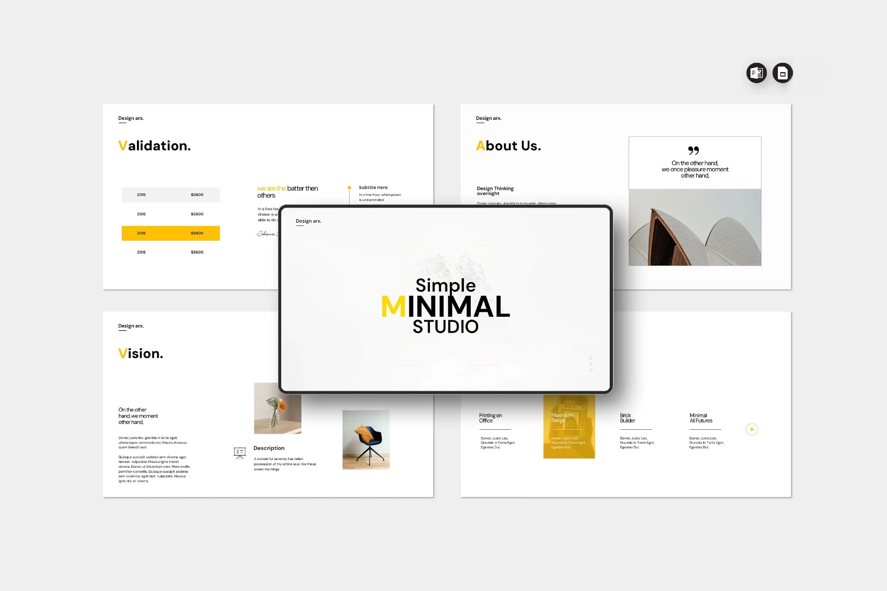 Studio Minimal Presentation Template
