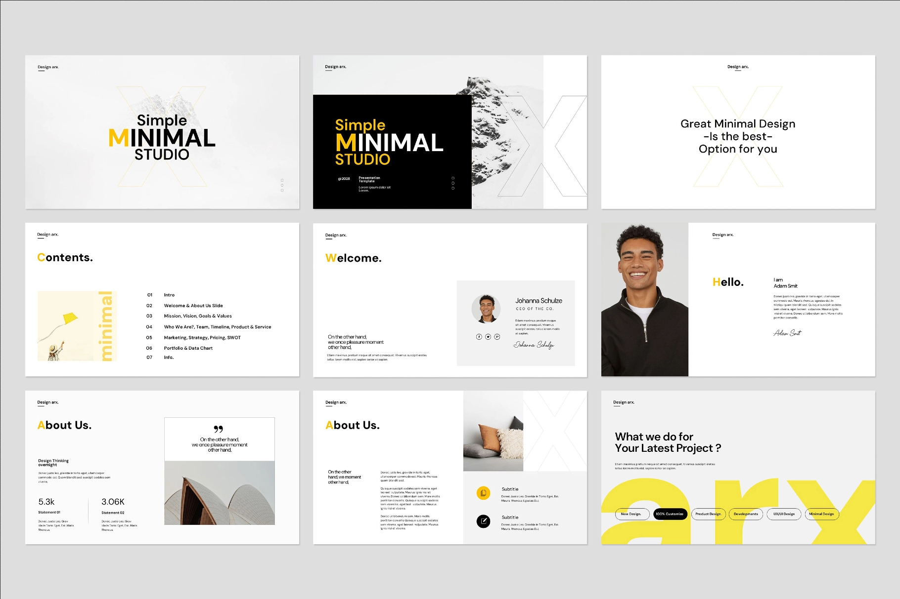 Studio Minimal Presentation Template