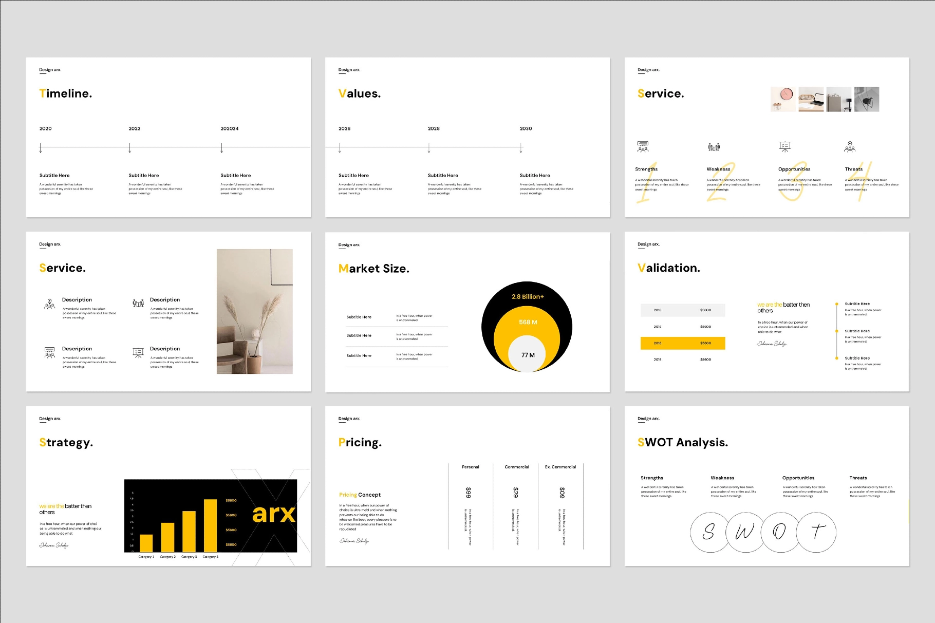 Studio Minimal Presentation Template