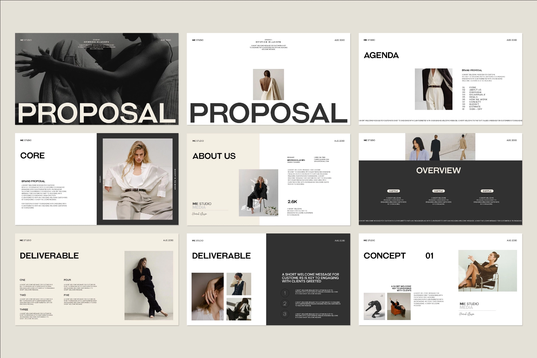 Brand Proposal Presentation Template