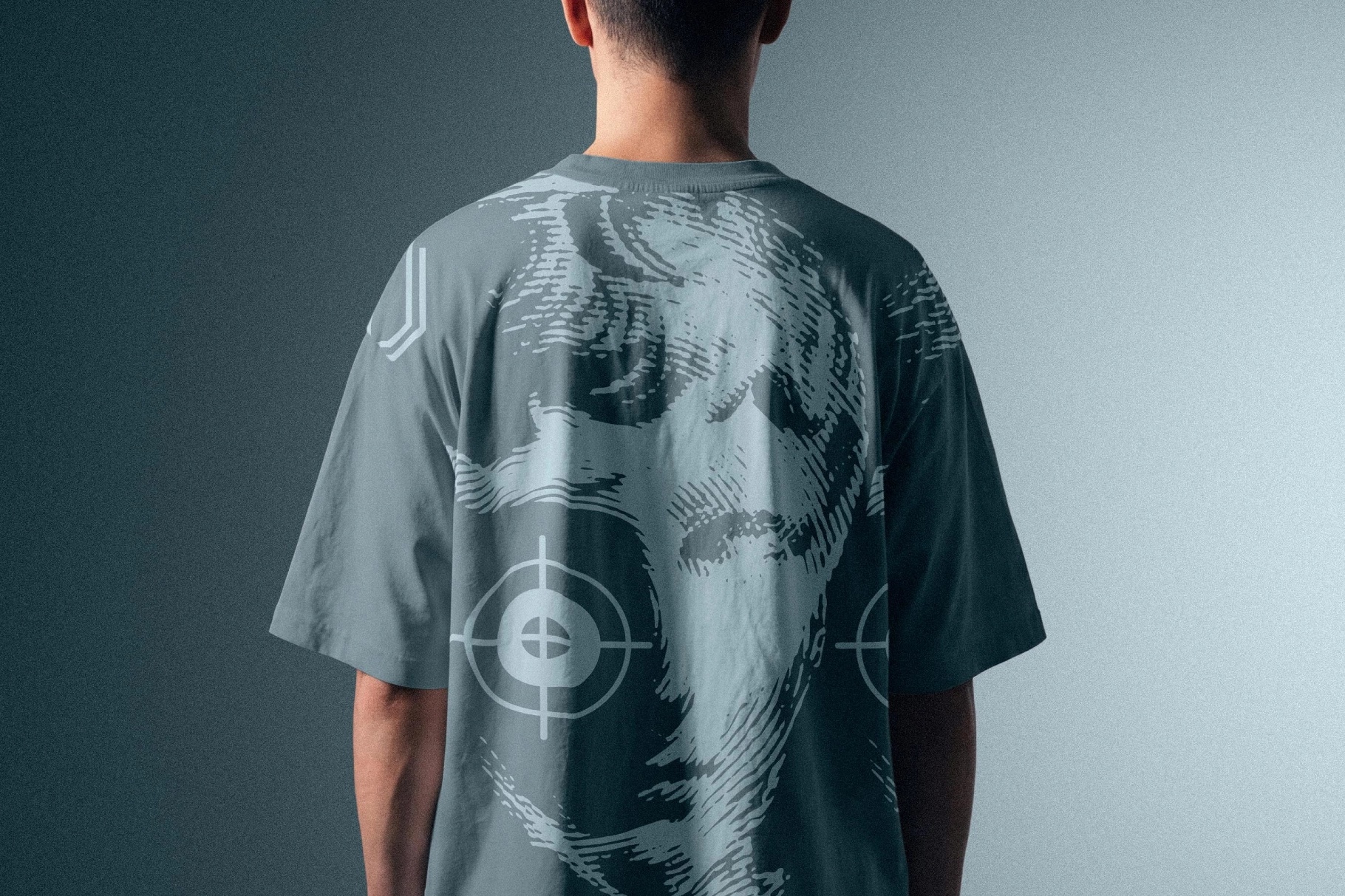 Back Print T-Shirt Mockup