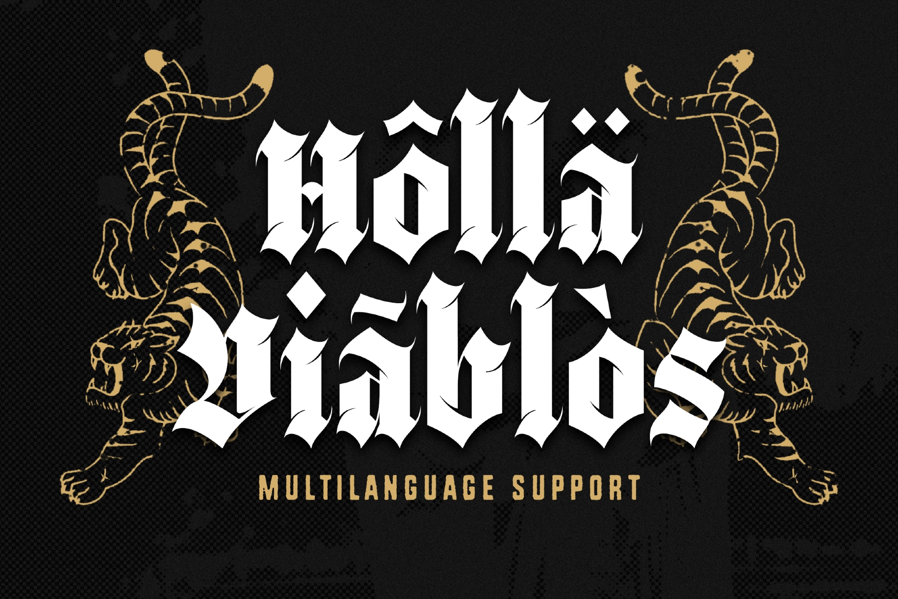 Black Webs - Gothic Blackletter