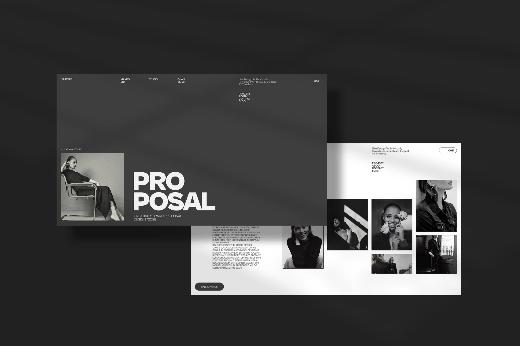 Maxro | Brand Proposal Template