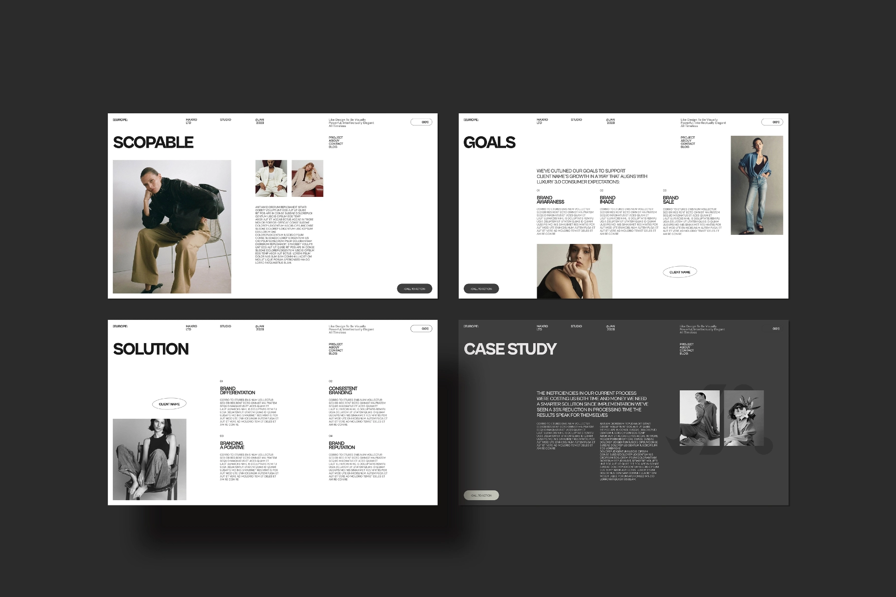 Maxro | Brand Proposal Template