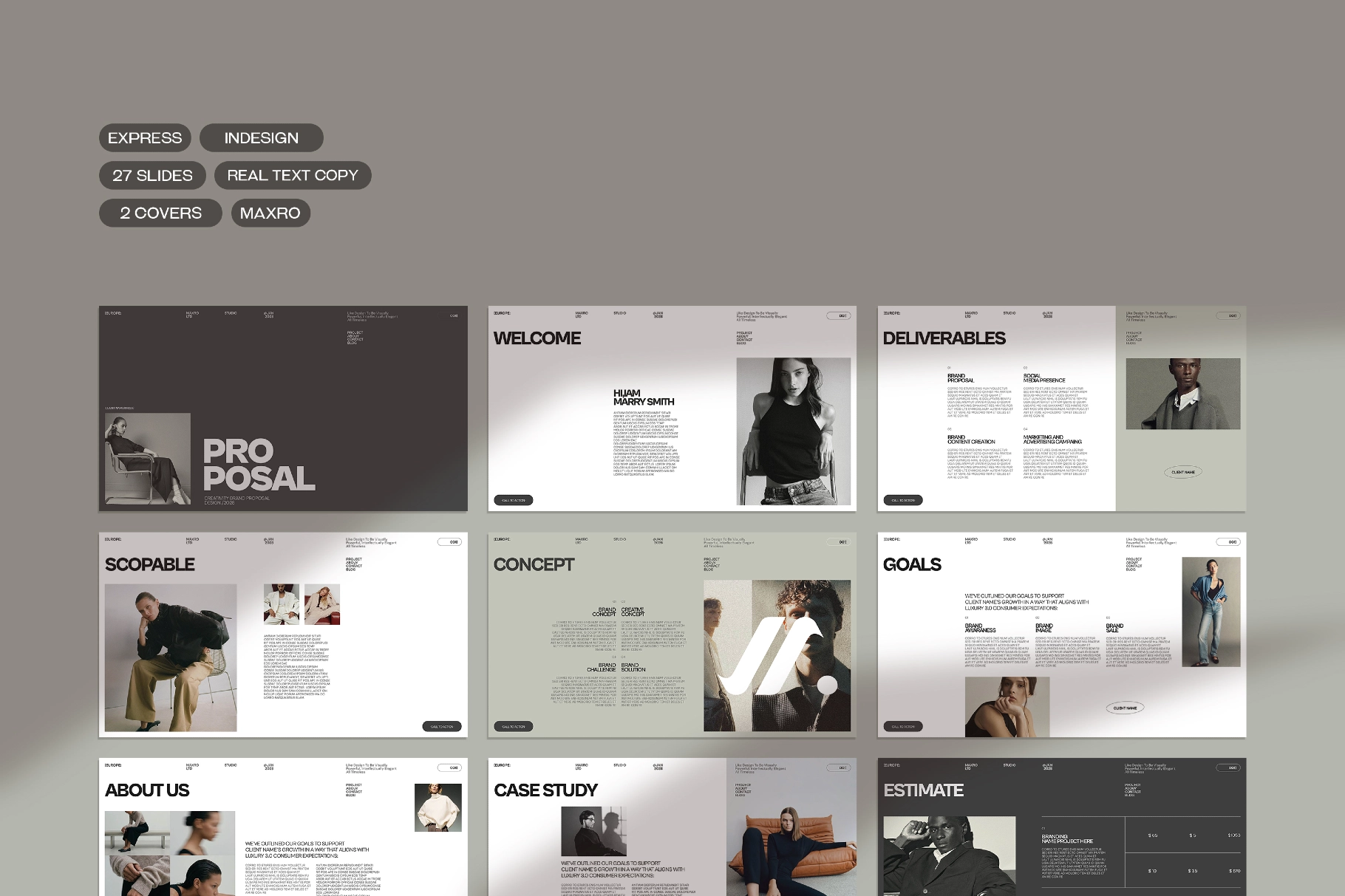 Maxro | Brand Proposal Template