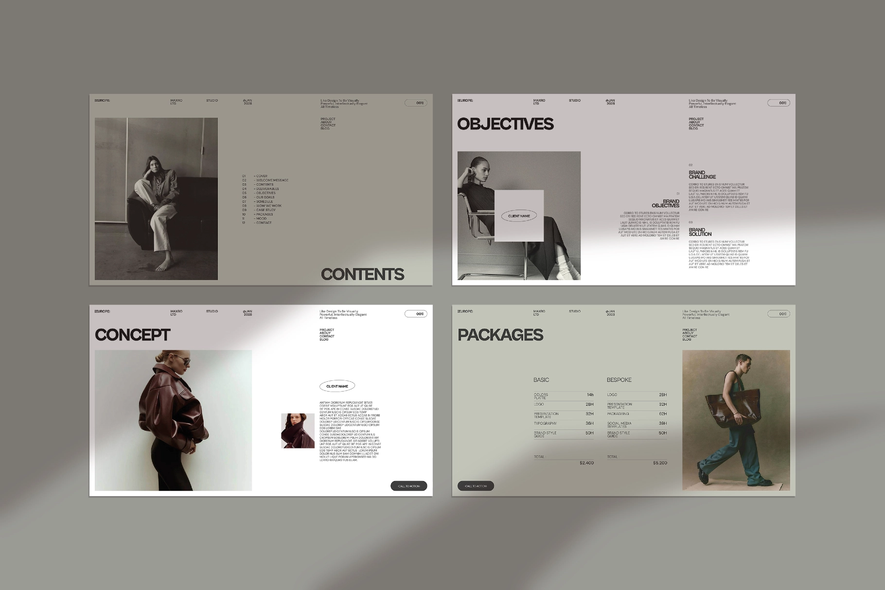 Maxro | Brand Proposal Template