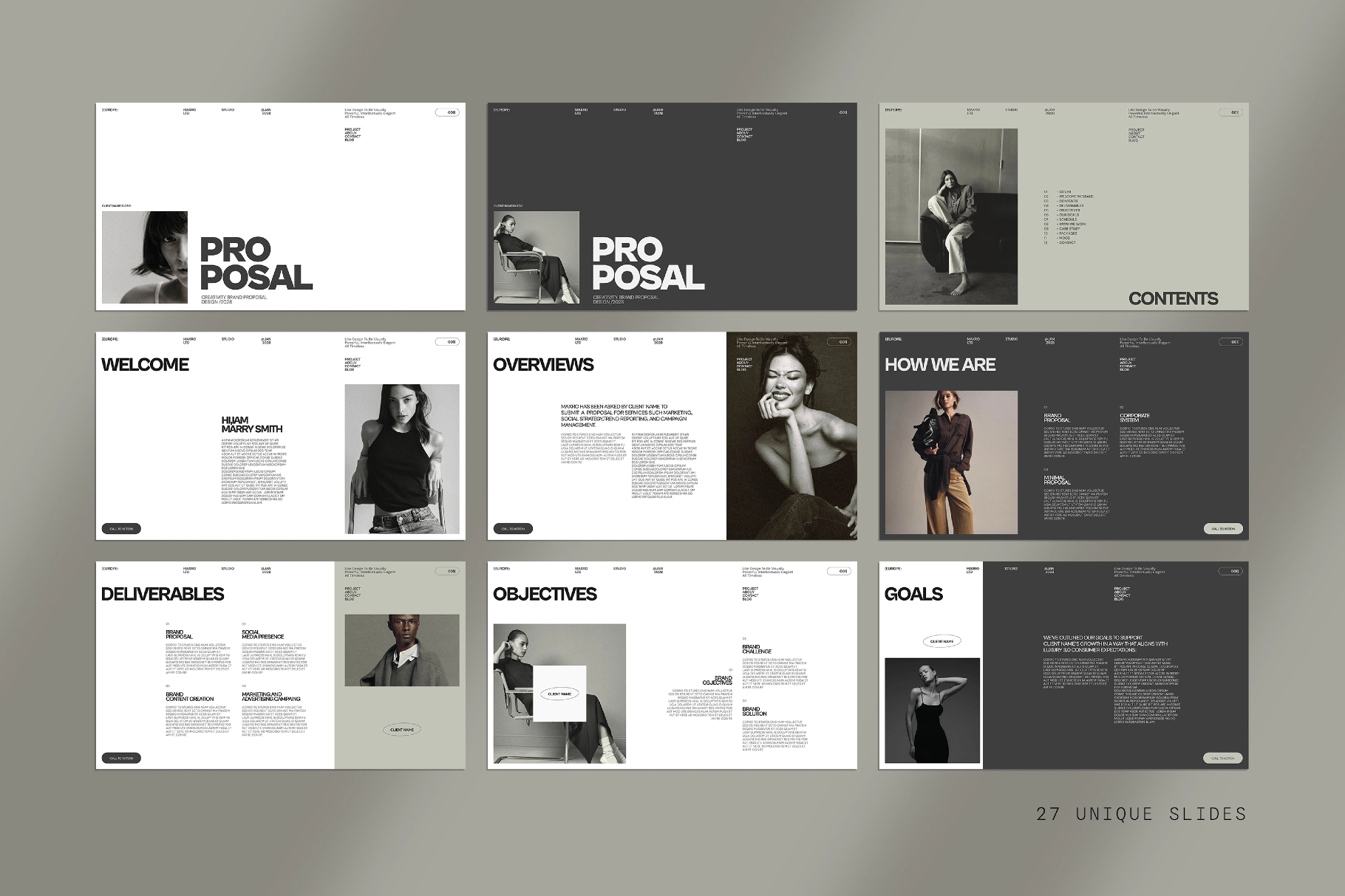 Maxro | Brand Proposal Template