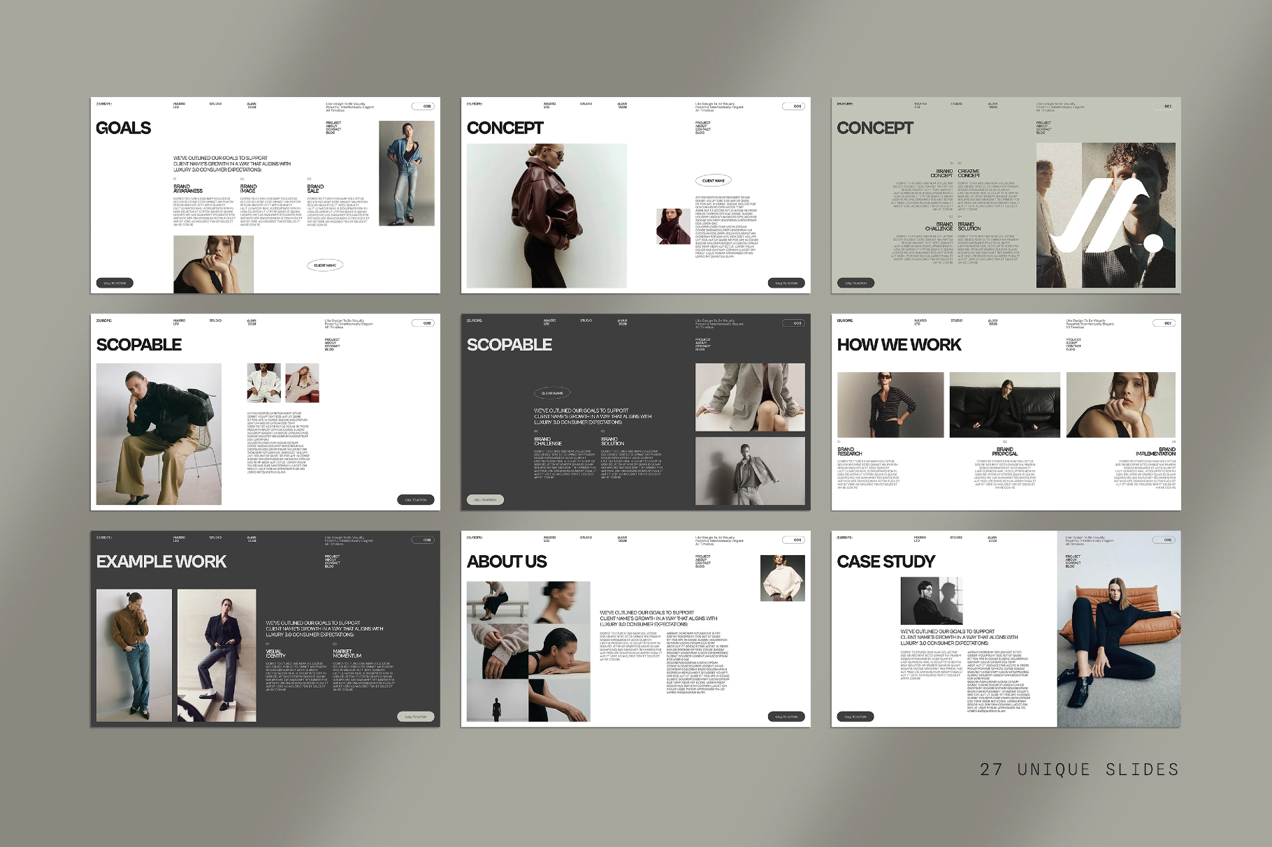 Maxro | Brand Proposal Template