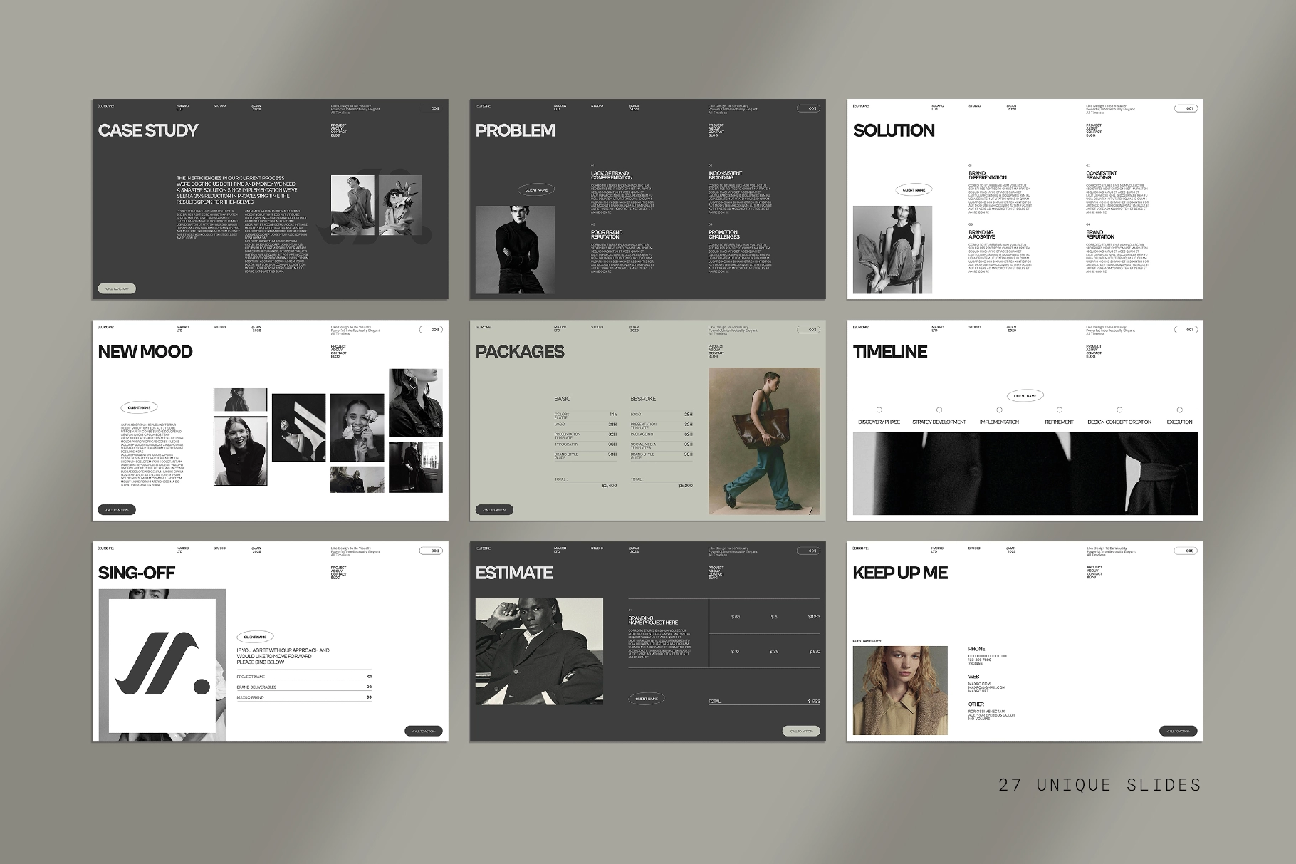 Maxro | Brand Proposal Template