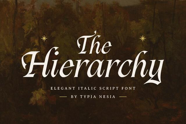 The Hierarchy - Luxury Italic Calligraphy