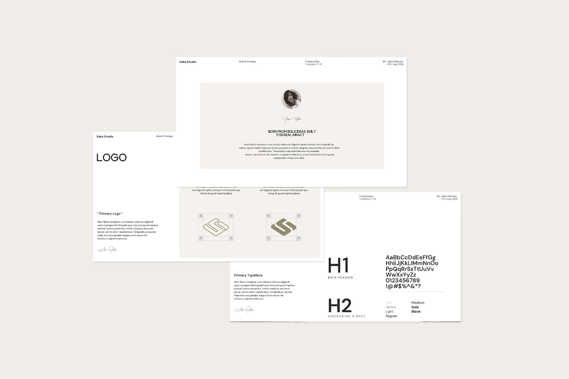 SAKA | Brand Guideline Template