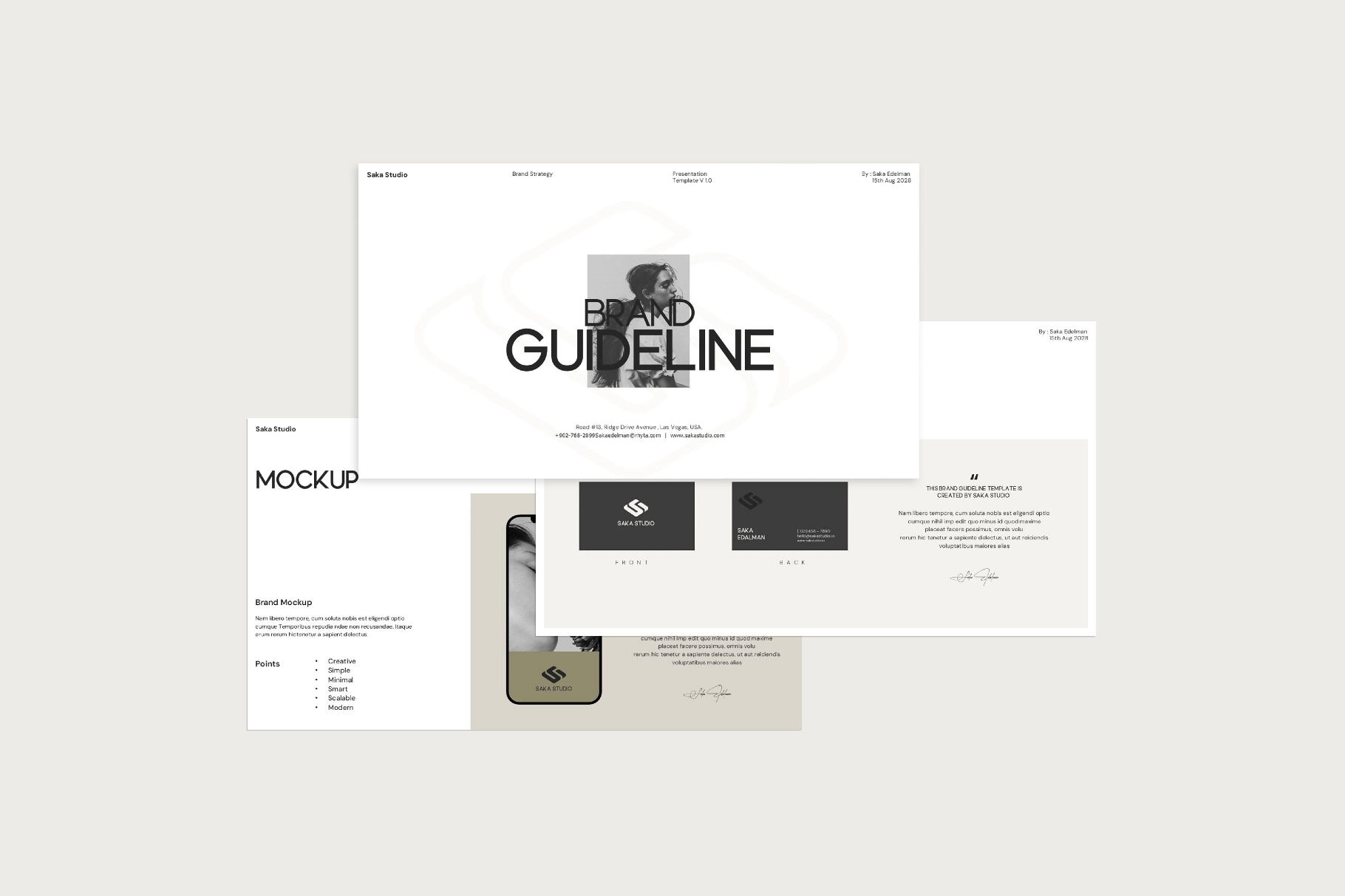 SAKA | Brand Guideline Template