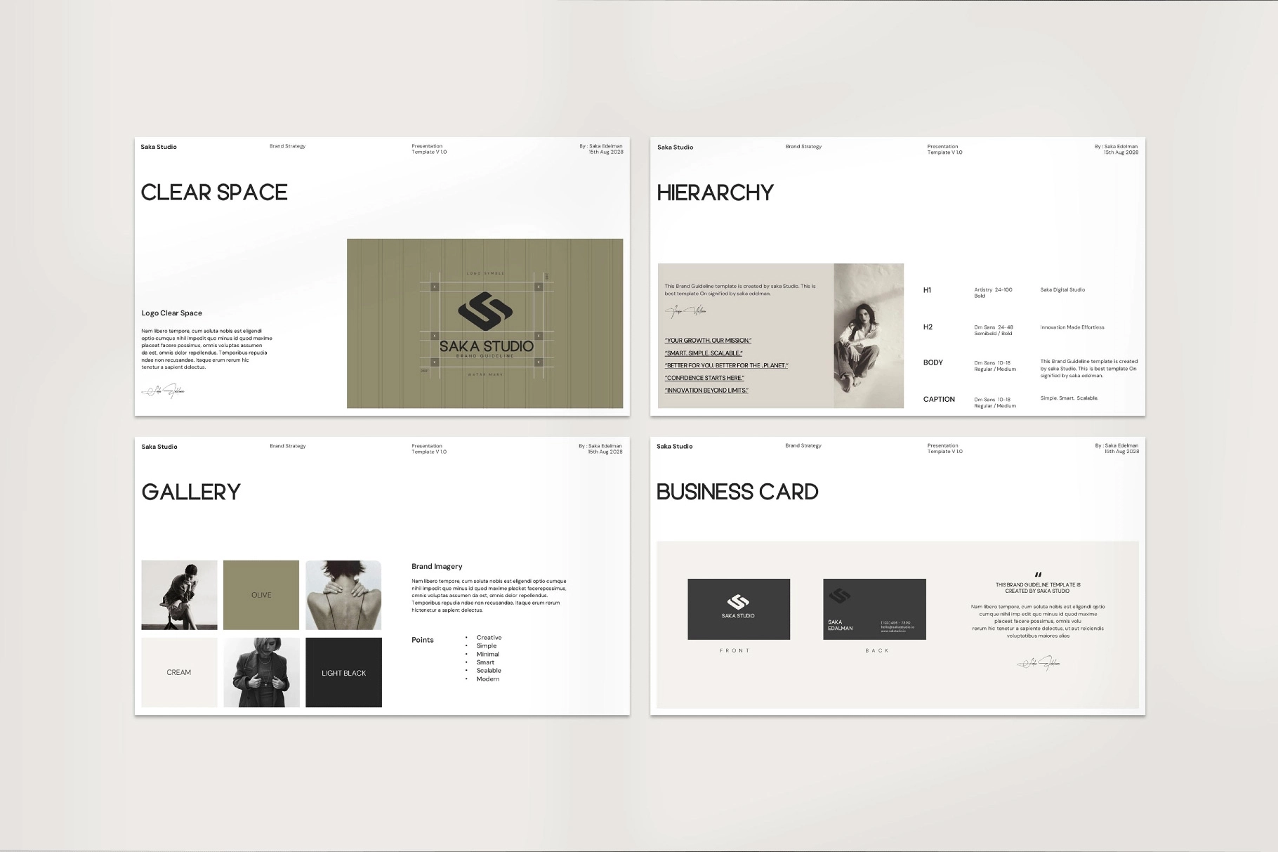 SAKA | Brand Guideline Template