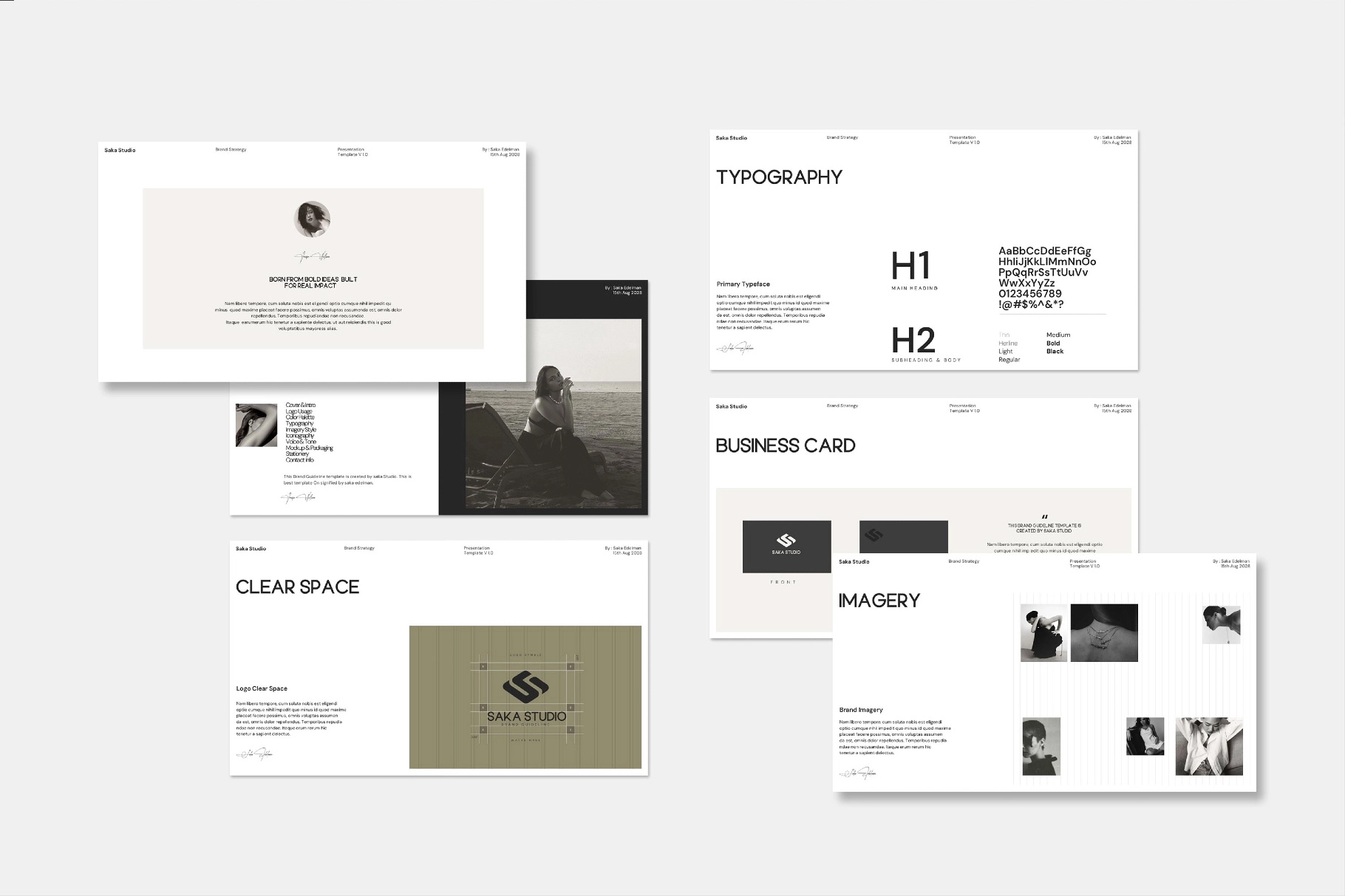 SAKA | Brand Guideline Template