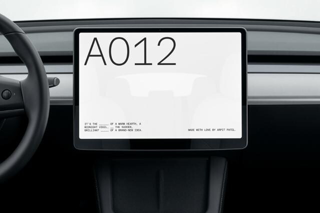EV Infotainment Display Mockup