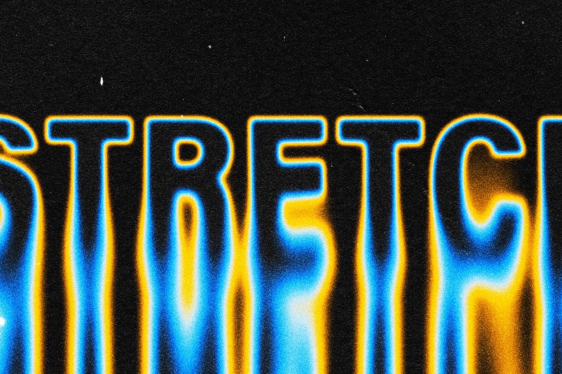 Stretch Melting Text Effect