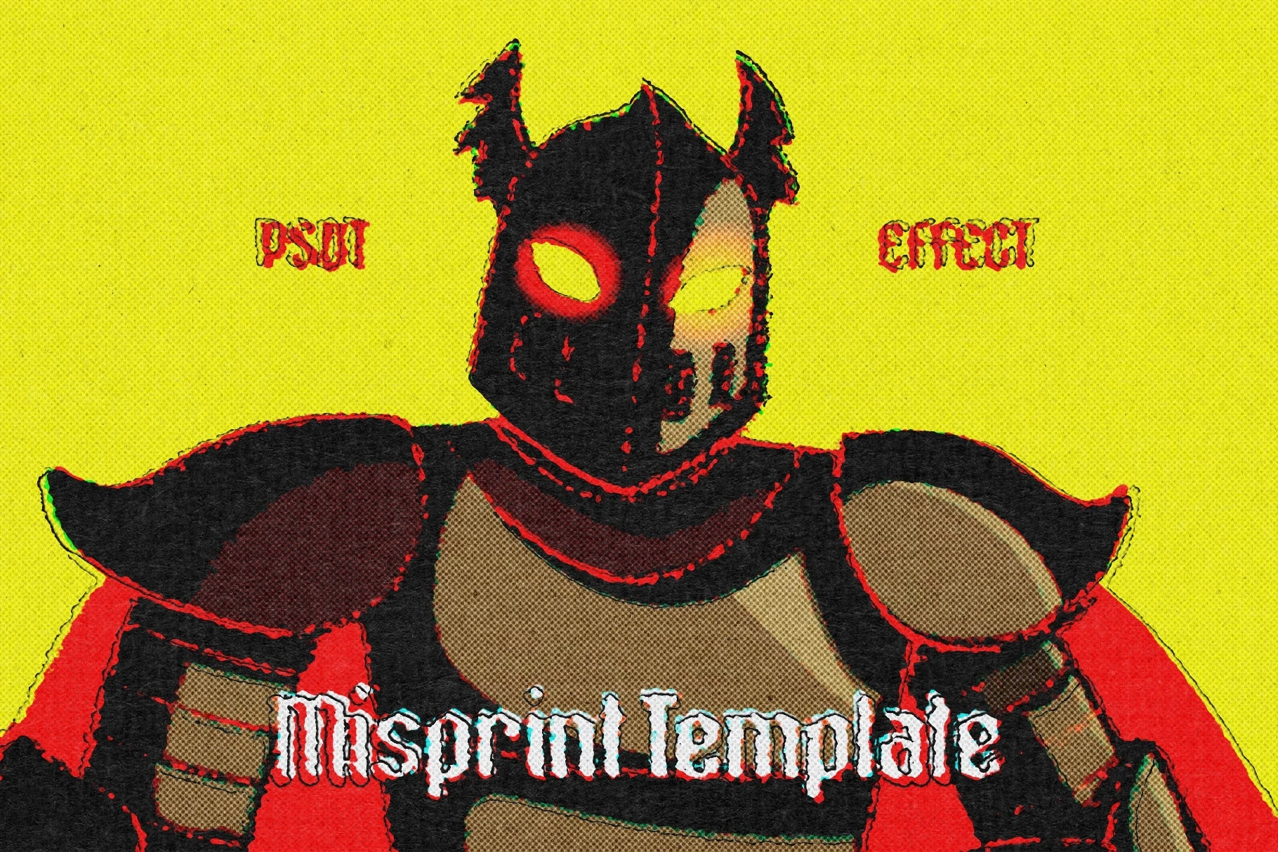 Retro Misprint Design Effect