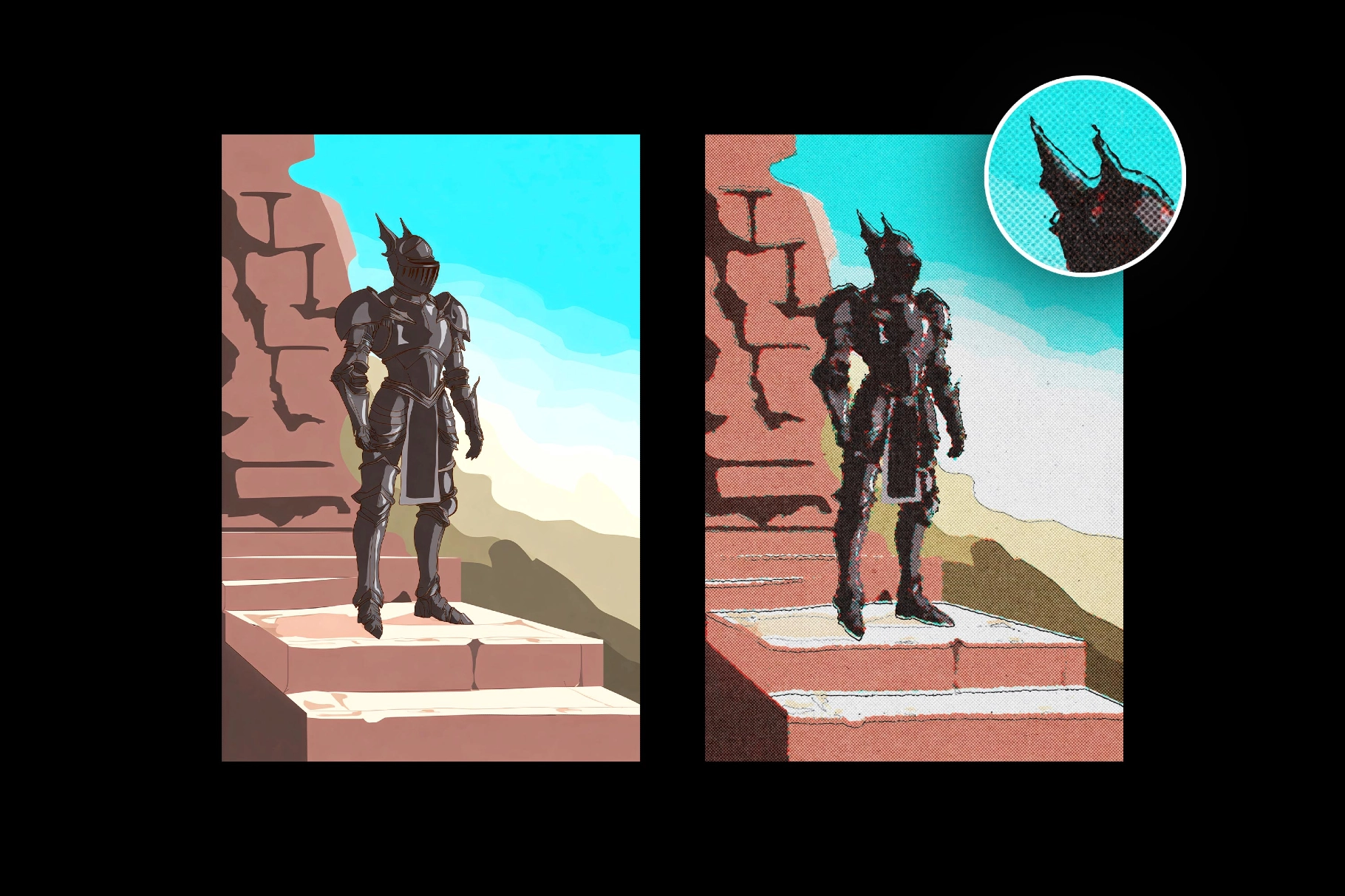 Retro Misprint Design Effect