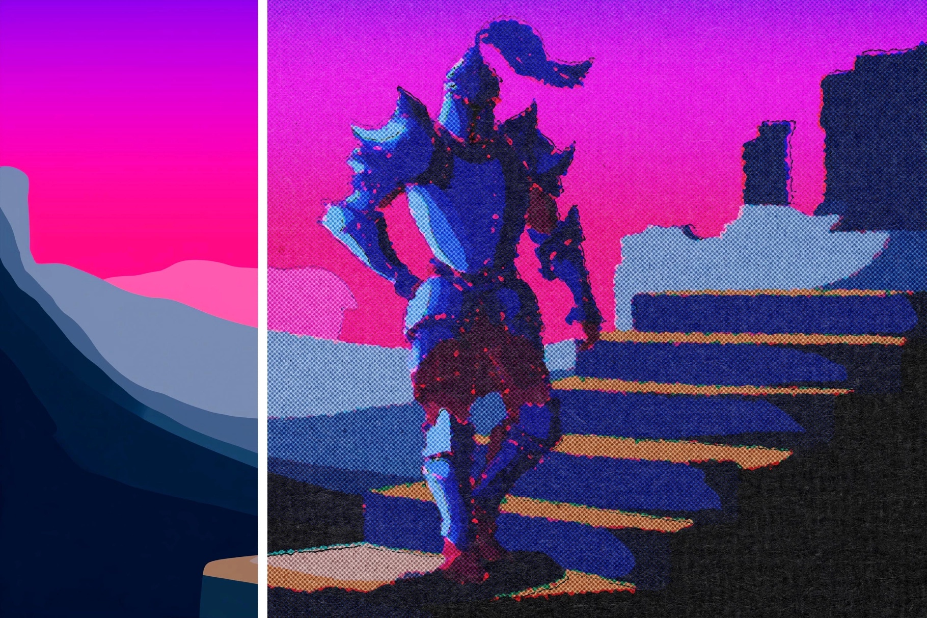 Retro Misprint Design Effect