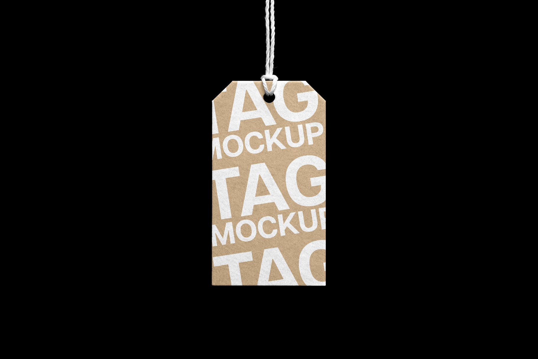 Kraft Paper Tag Mockup