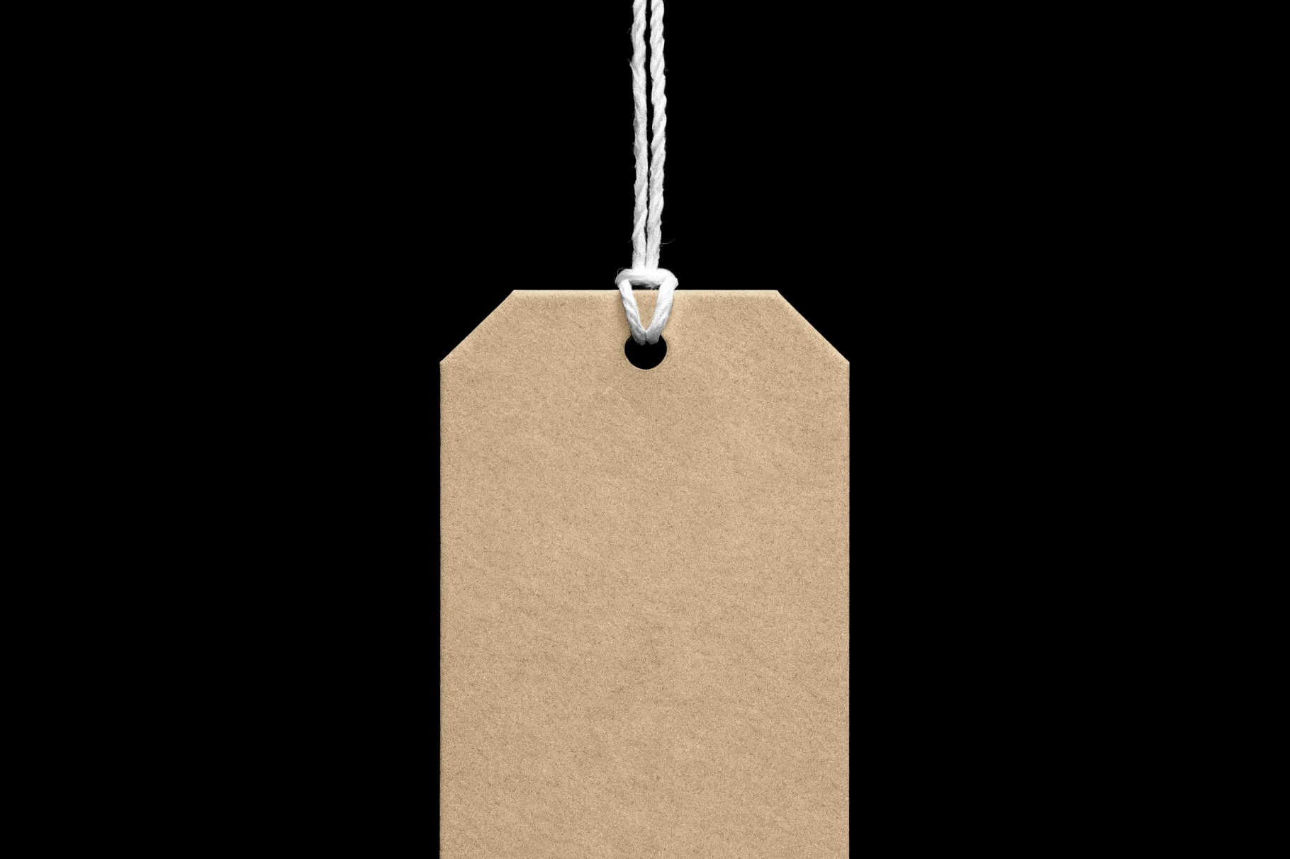 Kraft Paper Tag Mockup