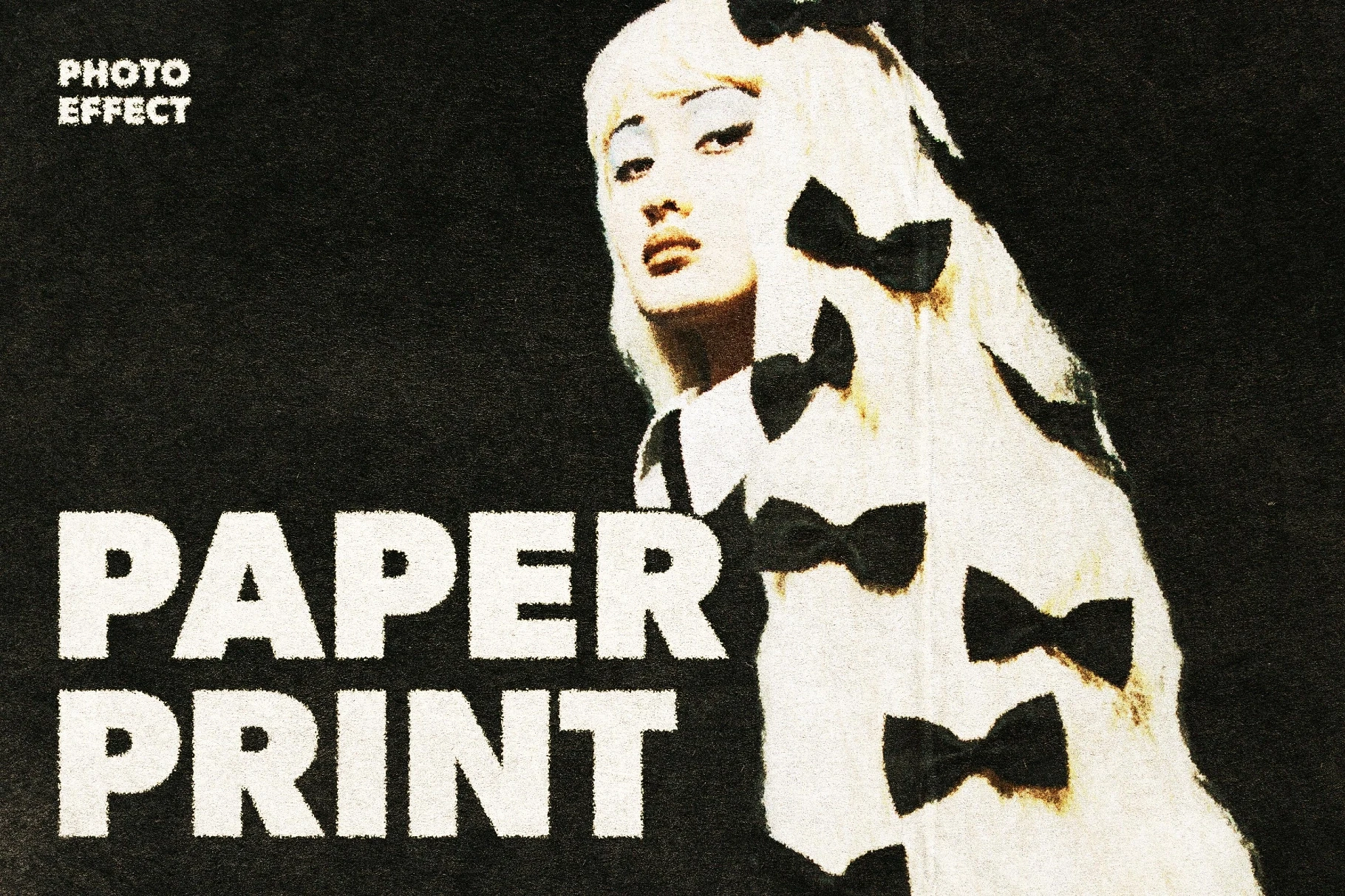 Paper Print Photo Effect