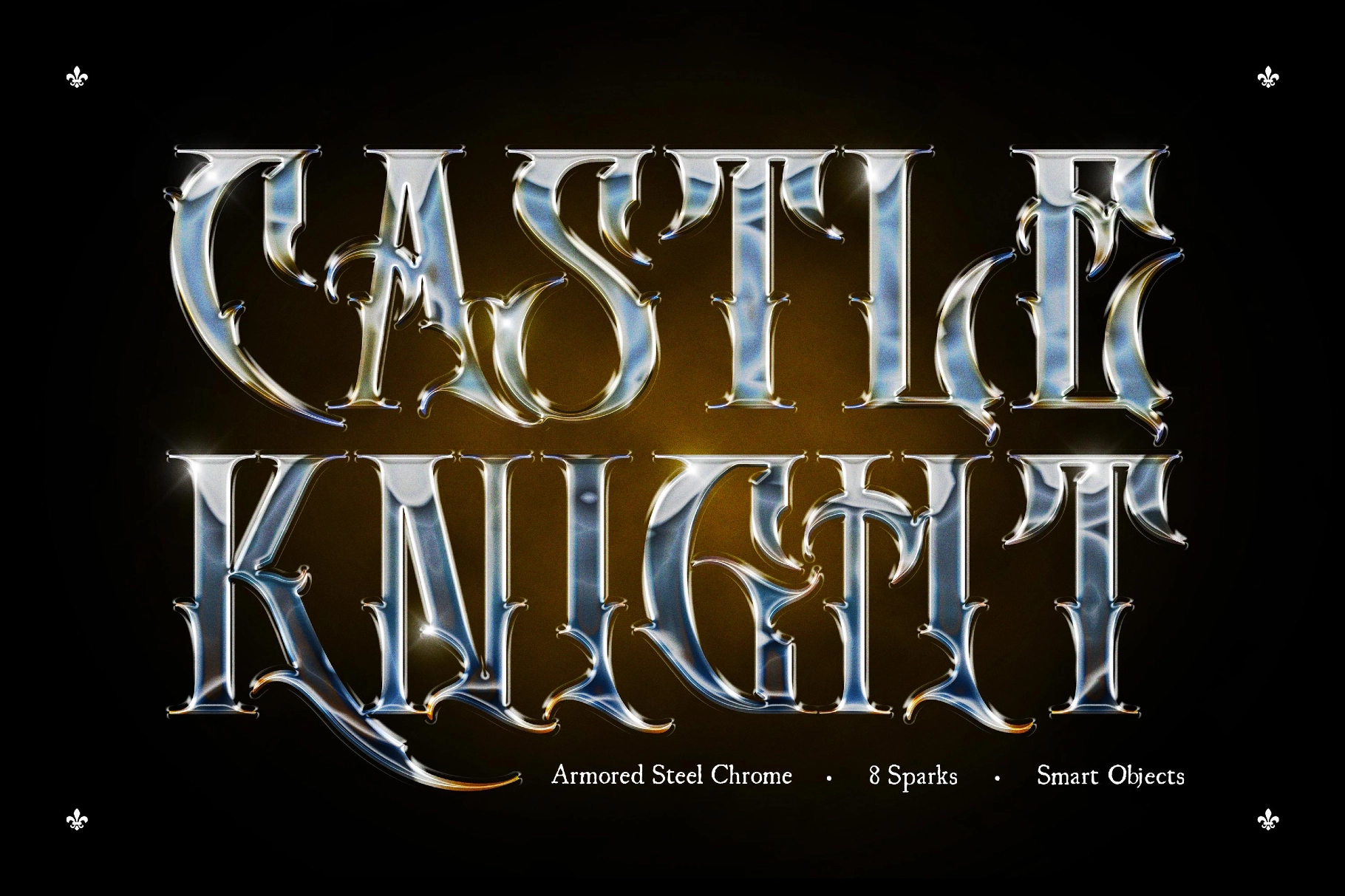 Armored Steel Chrome Text Effect