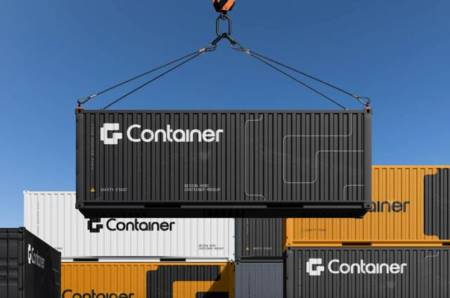 Shipping Container Mockup