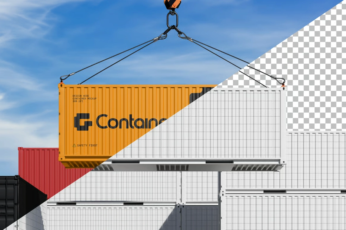 Shipping Container Mockup