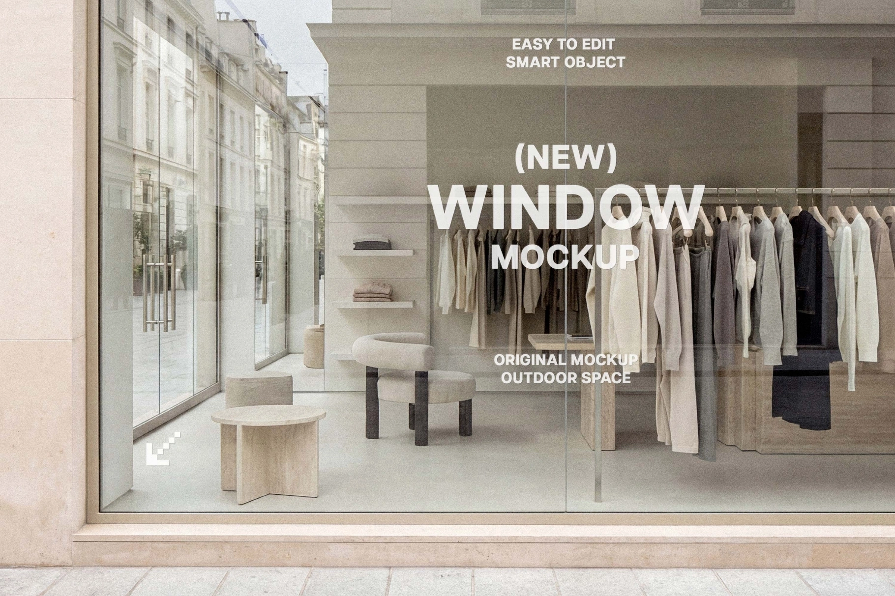 Shopfront Window Sticker Mockup