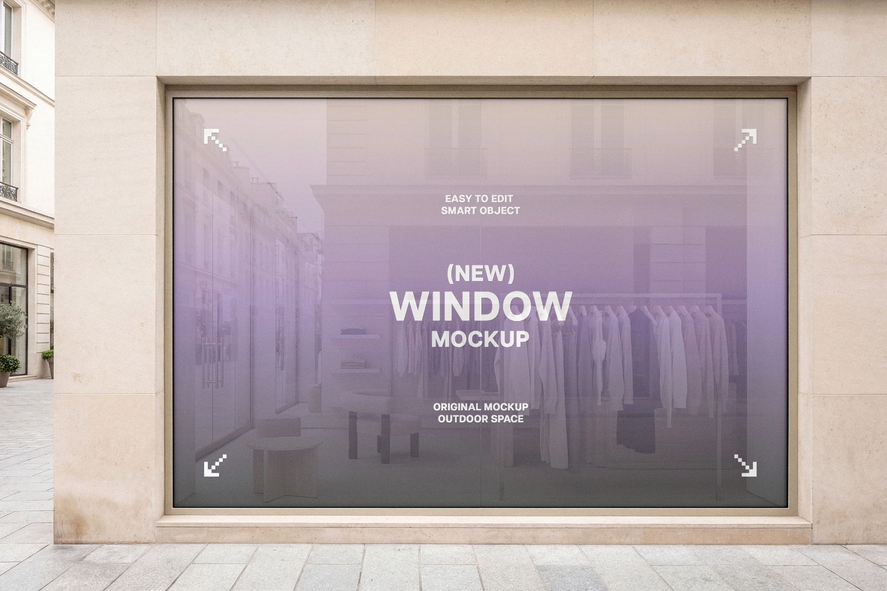 Shopfront Window Sticker Mockup
