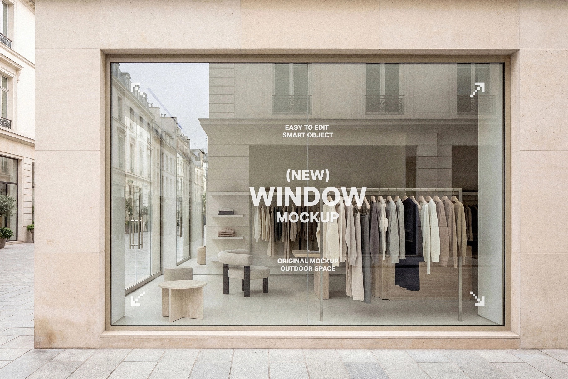 Shopfront Window Sticker Mockup