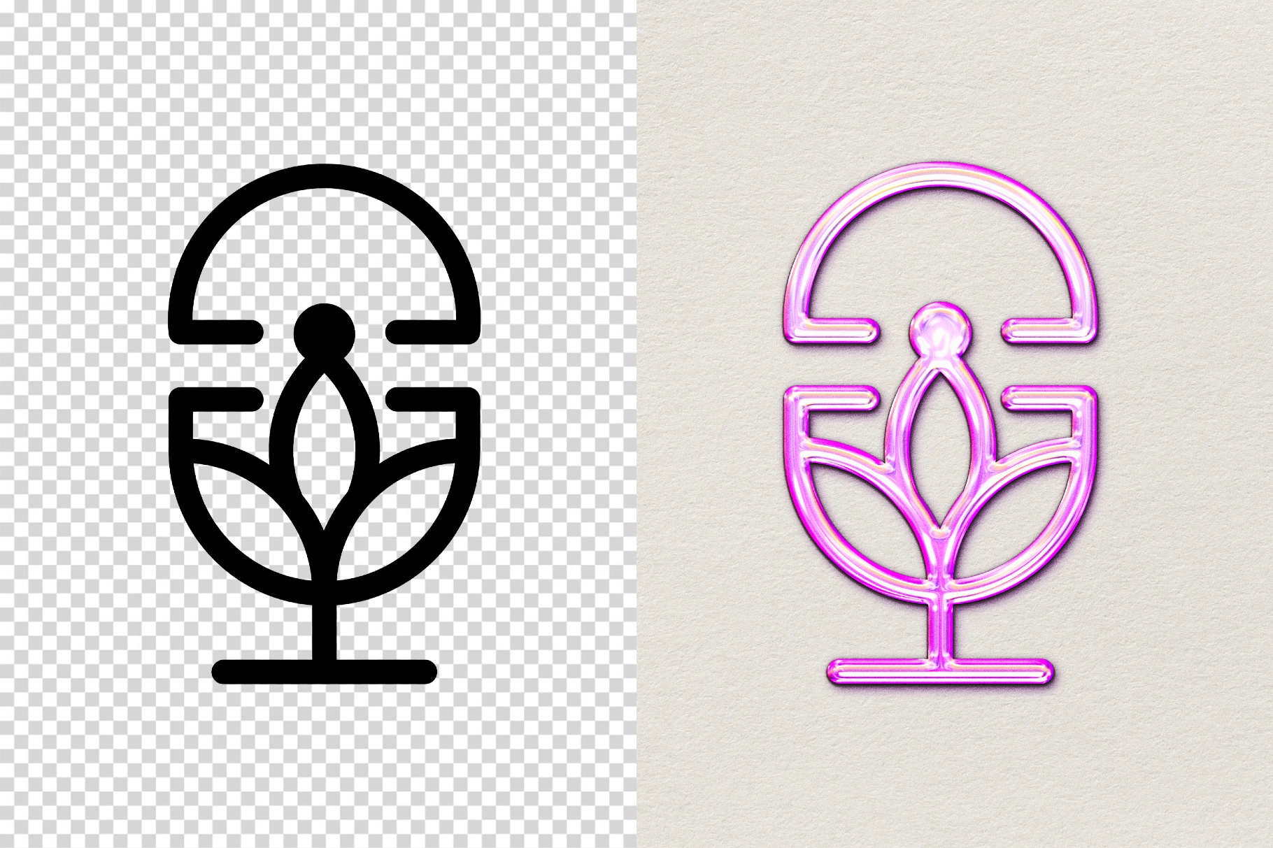 Pink Pop Chrome Text Effect