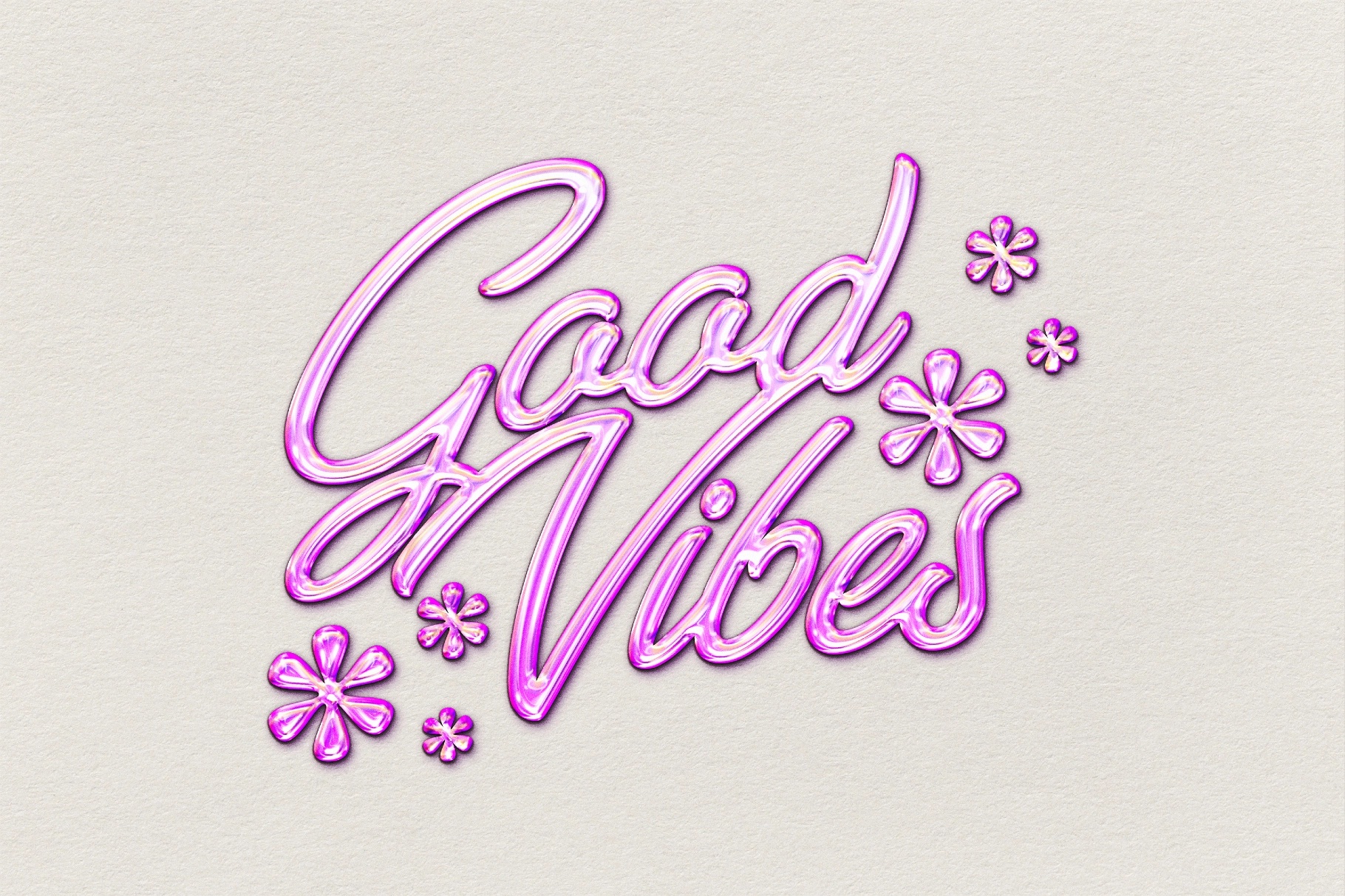 Pink Pop Chrome Text Effect