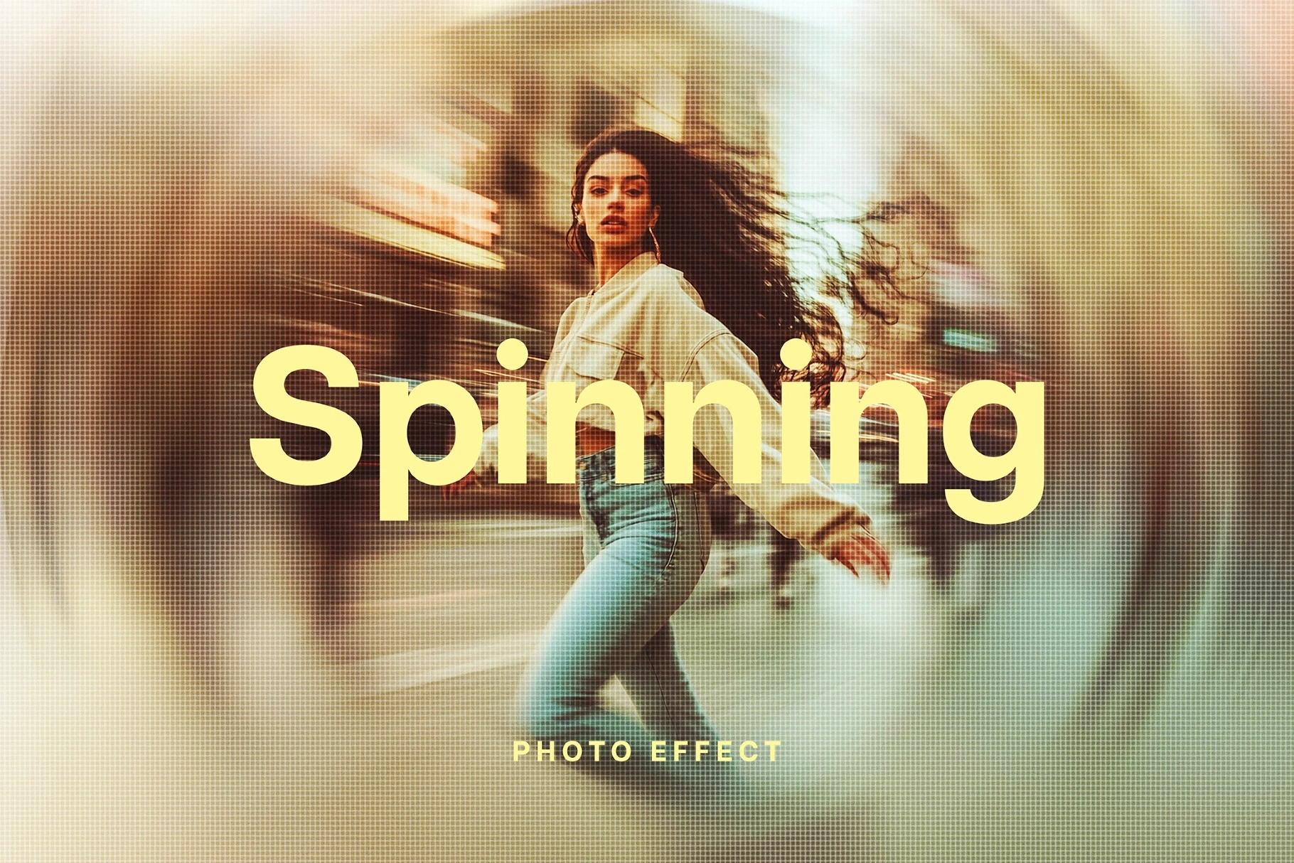 Spinning Blurred Photo Effect