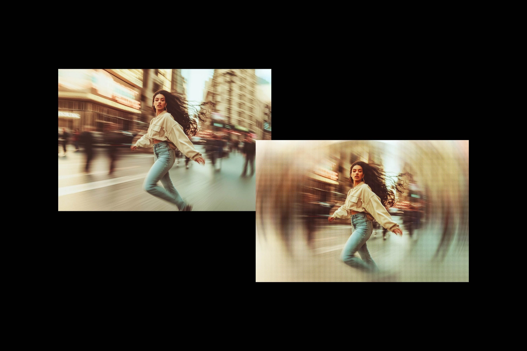 Spinning Blurred Photo Effect