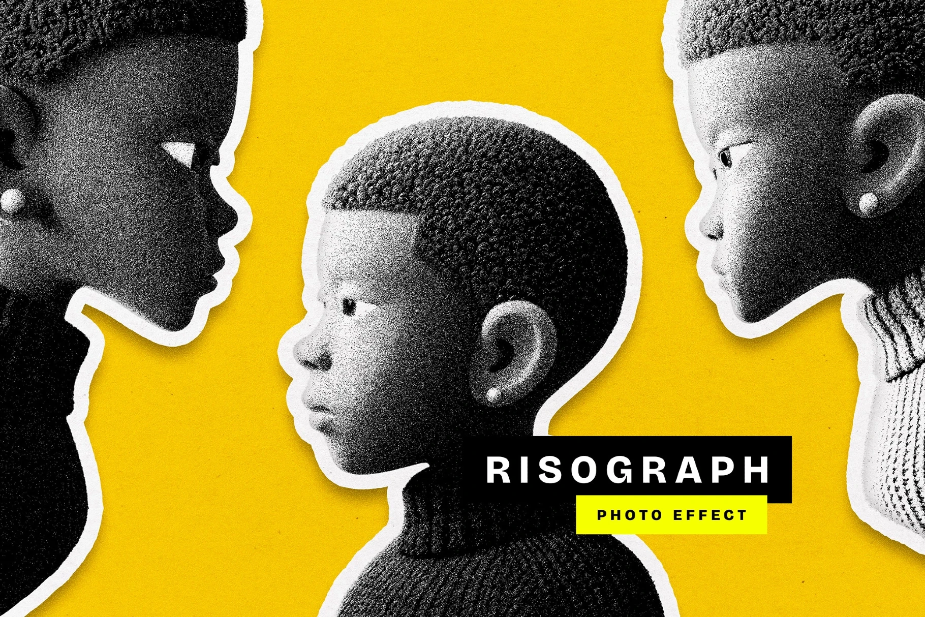Risograph Grain Photo Effect