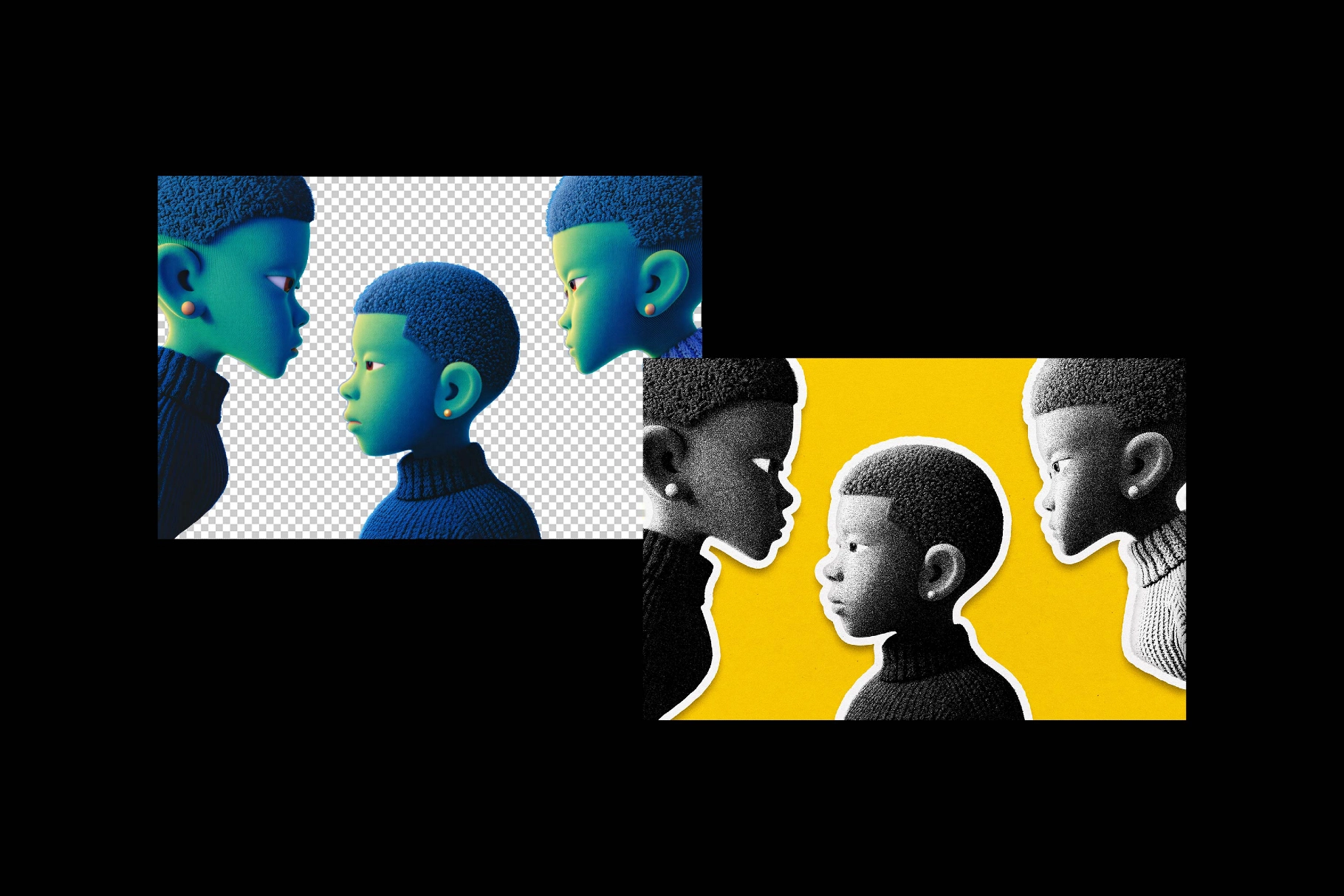 Risograph Grain Photo Effect