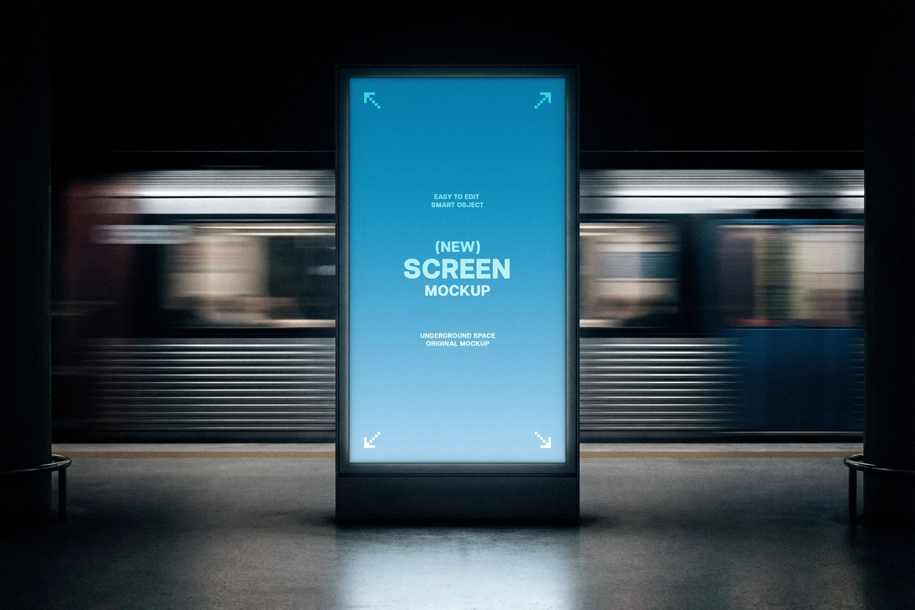 Subway Vertical Screen Mockup