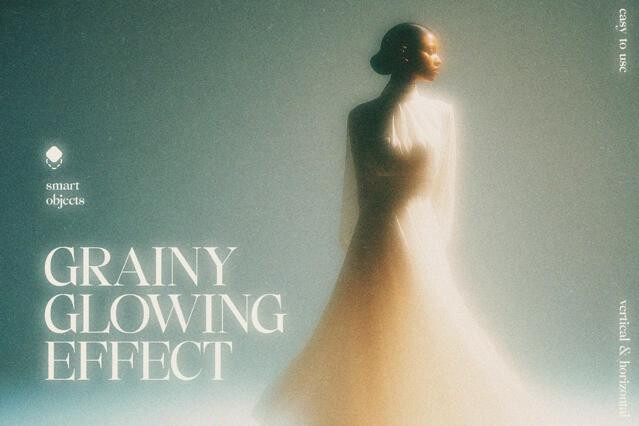 Grainy Glowing Photo Effect