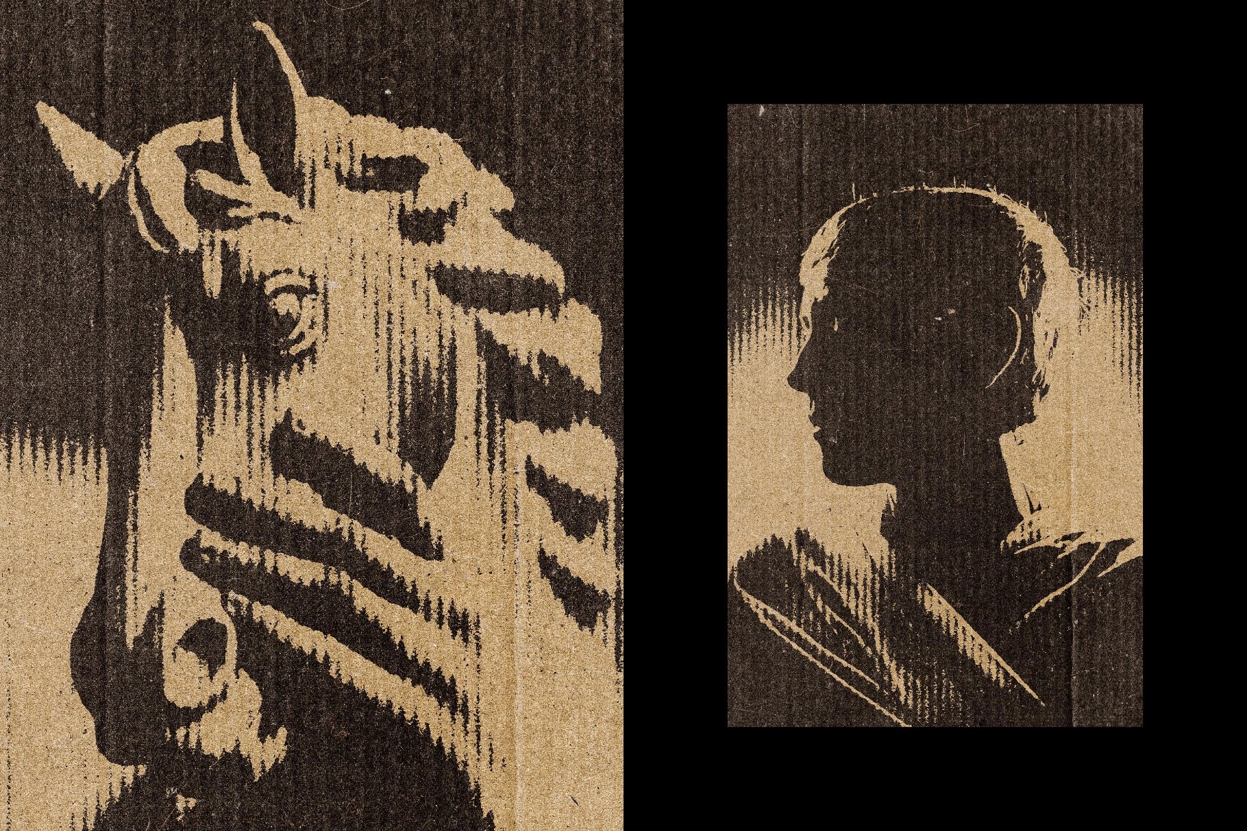 Cardboard Line Photo Print