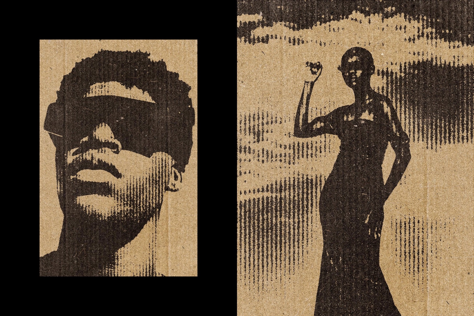 Cardboard Line Photo Print