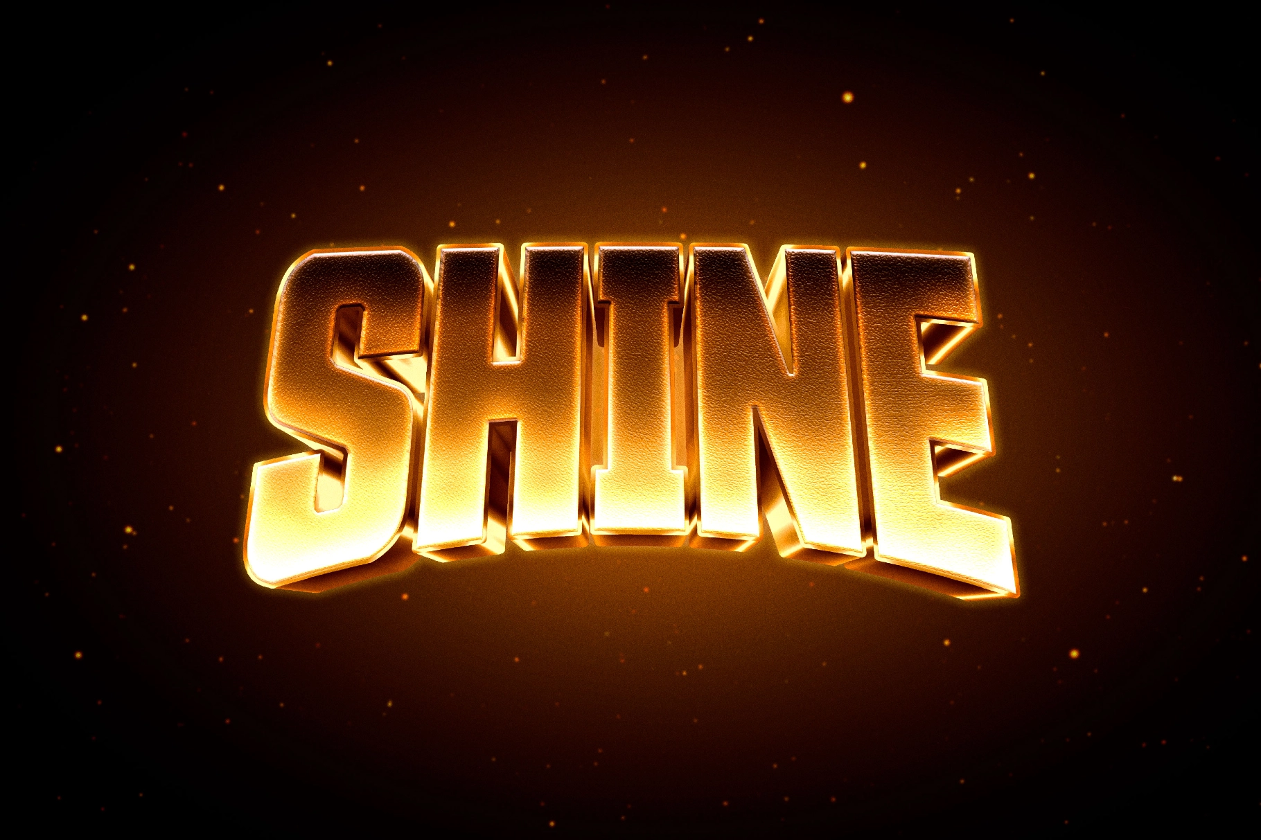 Shining Gold Text Effect