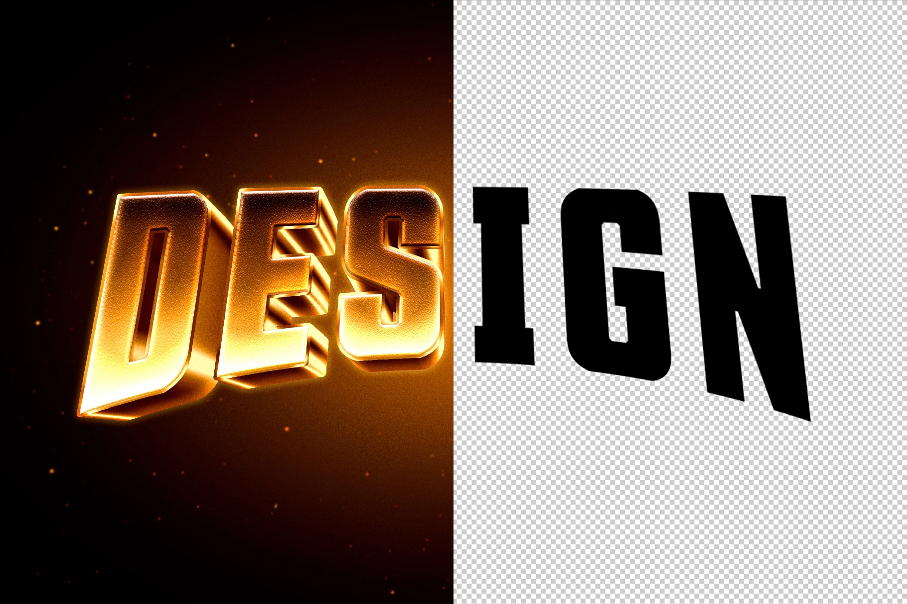 Shining Gold Text Effect