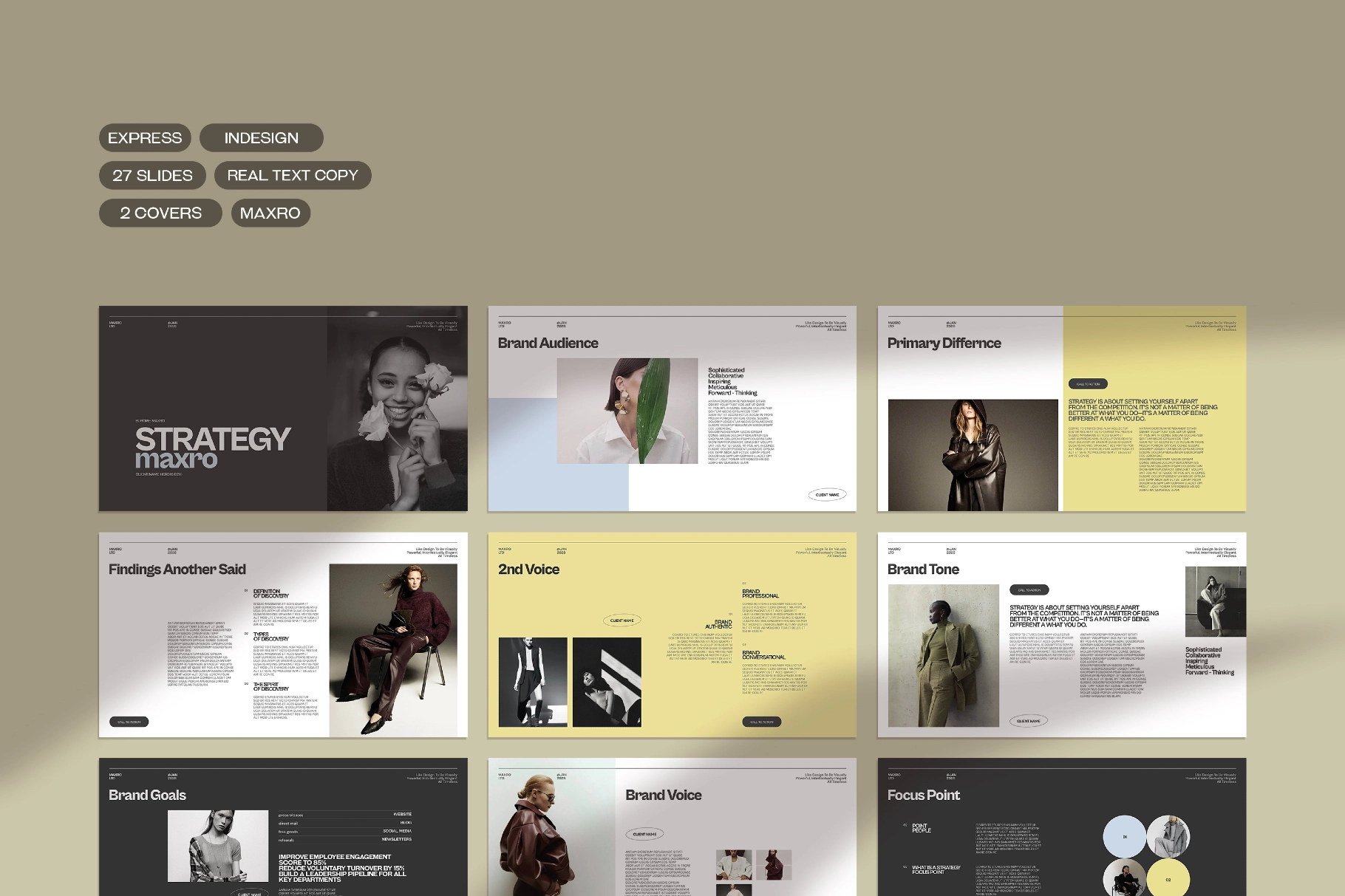 Maxro | Brand Strategy Template
