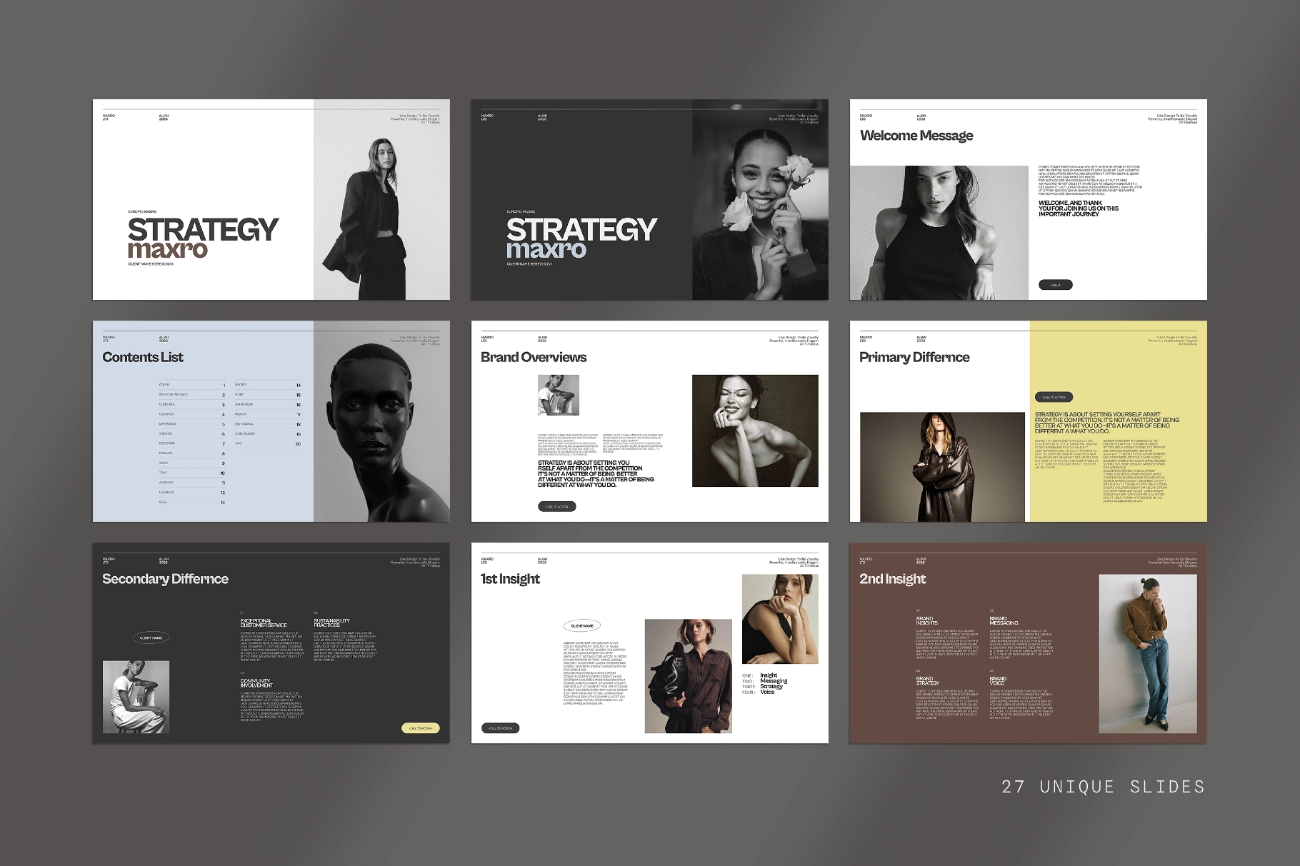 Maxro | Brand Strategy Template